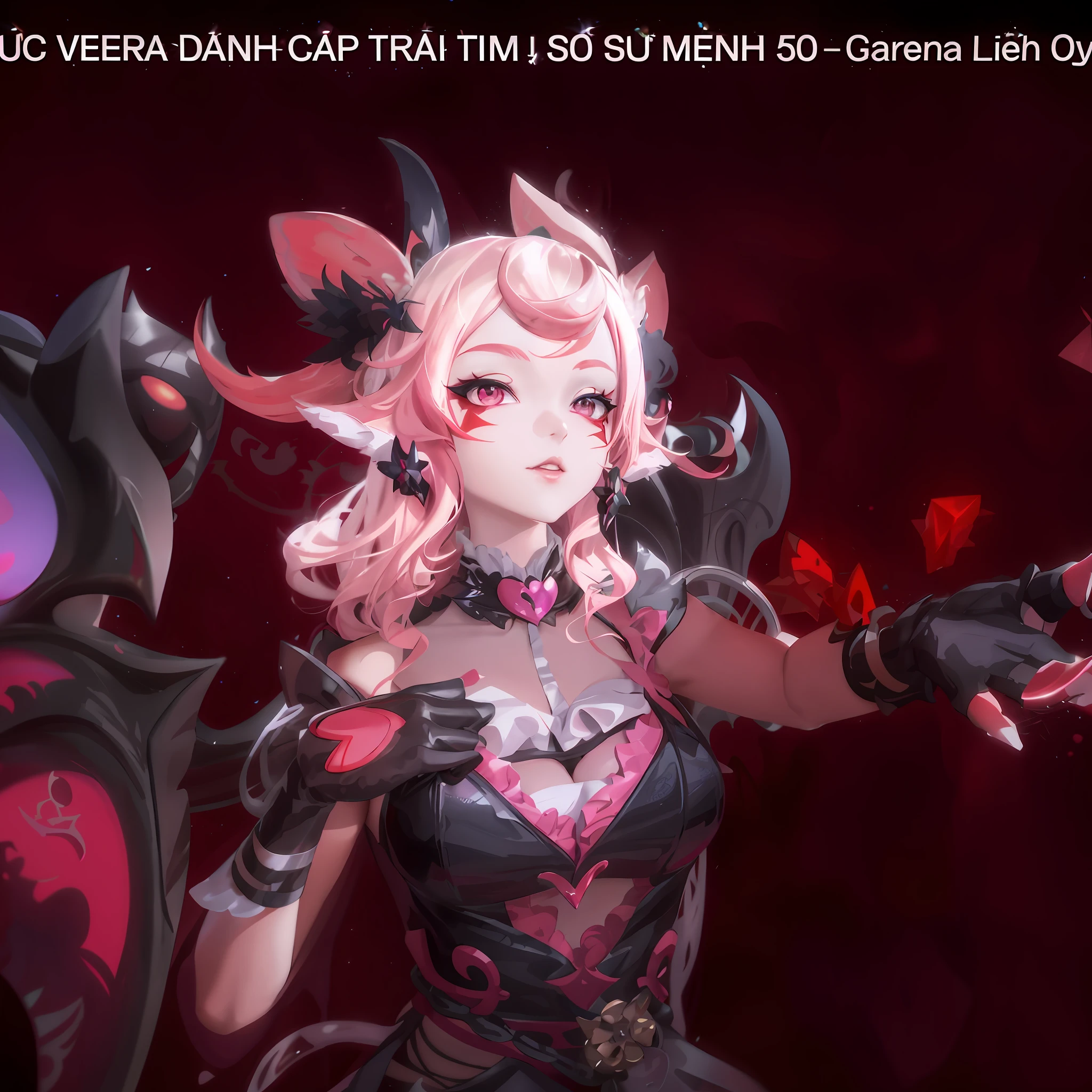 anime character with a red background and a red background, seraphine ahri kda, kda, onmyoji, ! dream artgerm, artgerm lau, onmyoji detailed art, of a ramlethal valentine, ahri, lina, fuchsia skin below the armor, artgerm style, artgerm detailed, ultra realistic