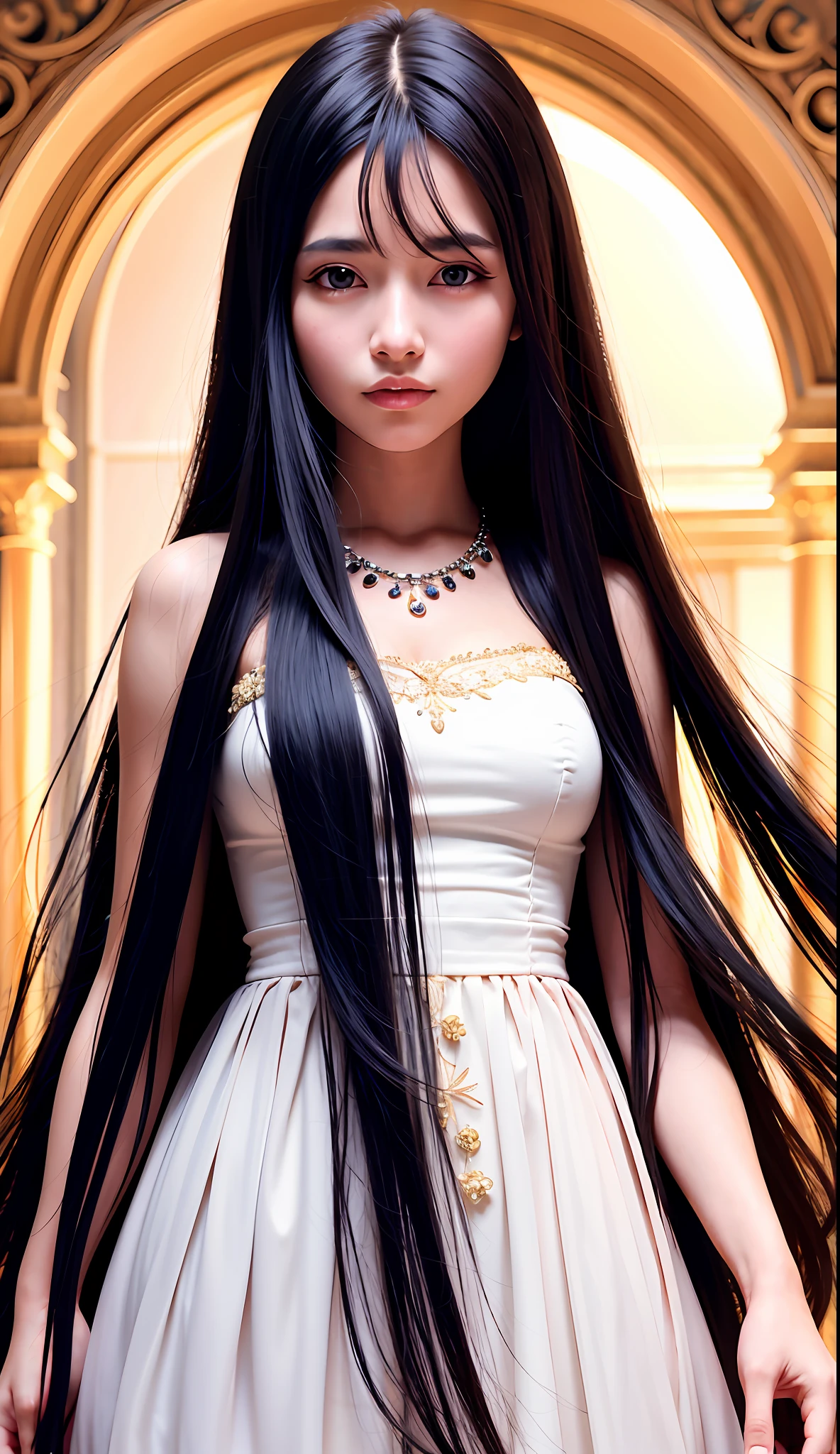 Temperament beautiful girl, long hair, highly detailed face and skin texture, full body, delicate eyes, double eyelids, whitening skin, long hair, (round face: 1.5), 8k ultra HD, DSLR camera, high quality, high resolution, 4k, 8k