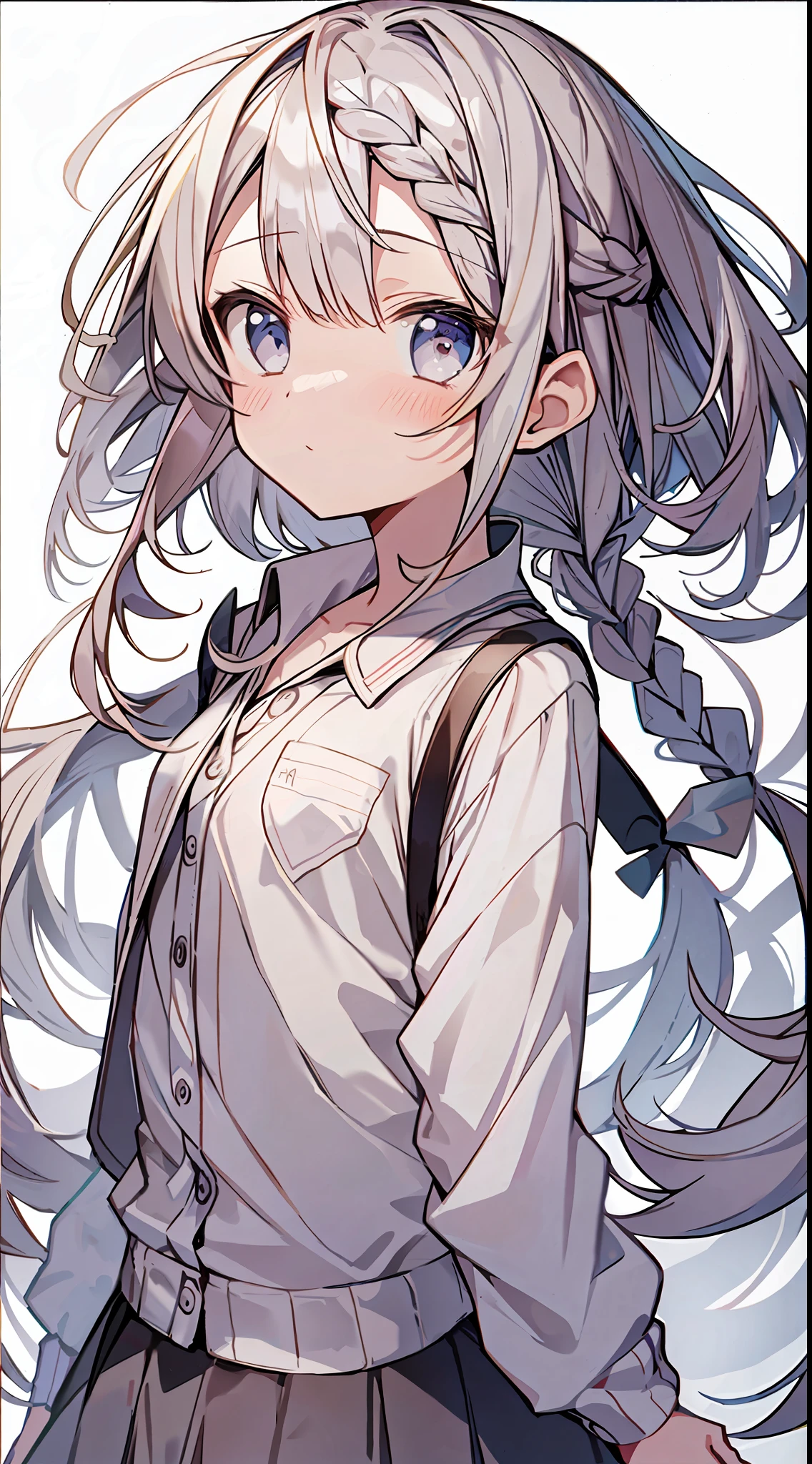 (incredibly absurdres absolutely resolution: 1.5), Best Quality, Masterpiece, Ultra High Definition, 8k, (Multiple Girls), (Pale Cardigan, Sneakers, Skirt) BREAK Shoujo Manga Style, (Loli), Soft Line Art, Digital Enhancement, Shojo Manga Touch, Shoujo Manga Core, ( Hair length to the shoulders))), (((short braid))), entangle, beautiful and aesthetic: 1.5, High quality: 1.3