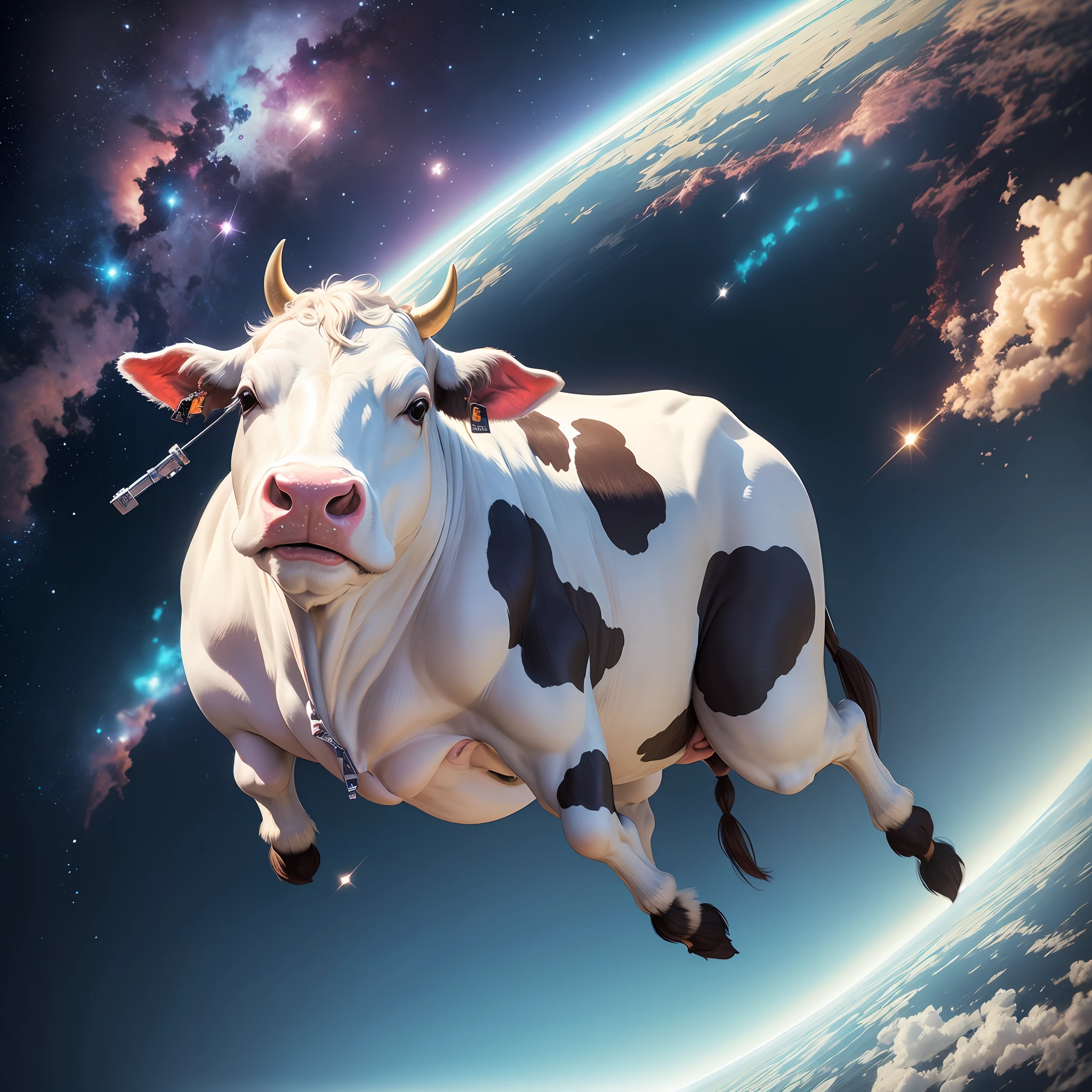 cow floating in space --auto --s2
