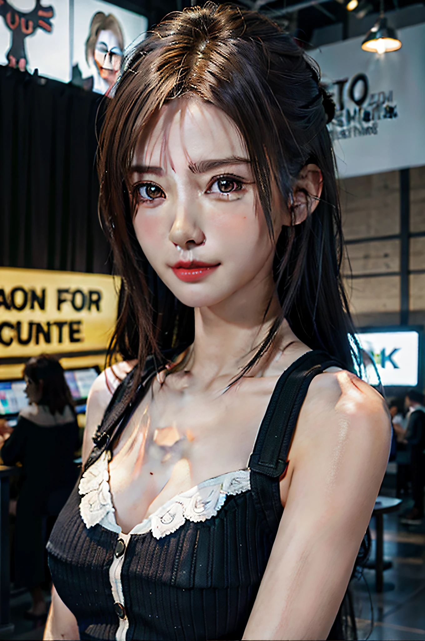 The expression is very enjoyable, happy, medium breasts, looking at the audience, the best quality, perfect body, masterpiece
