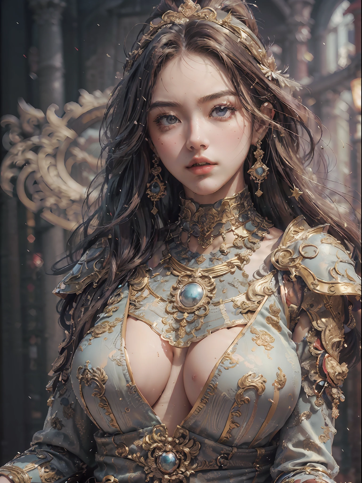 ((Best Quality, 8k, Masterpiece: 1.3)), Beautiful Woman, Big, (Firm Abs, Slender Figure: 1.1), Beautiful Body, Best Image Quality, Photorealism, Hyper Realism ,, Ultra Detailed Face, Detailed Lips, Detailed Eyes, Light Clothes, Sexy Married Woman, --auto --s2