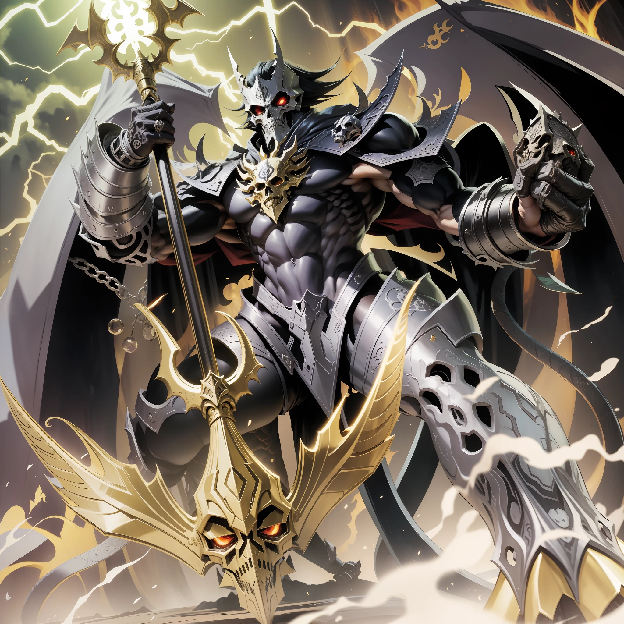 Demon King, Skull Face,Muscle,Symbiotic Body,Yu-Gi-Oh