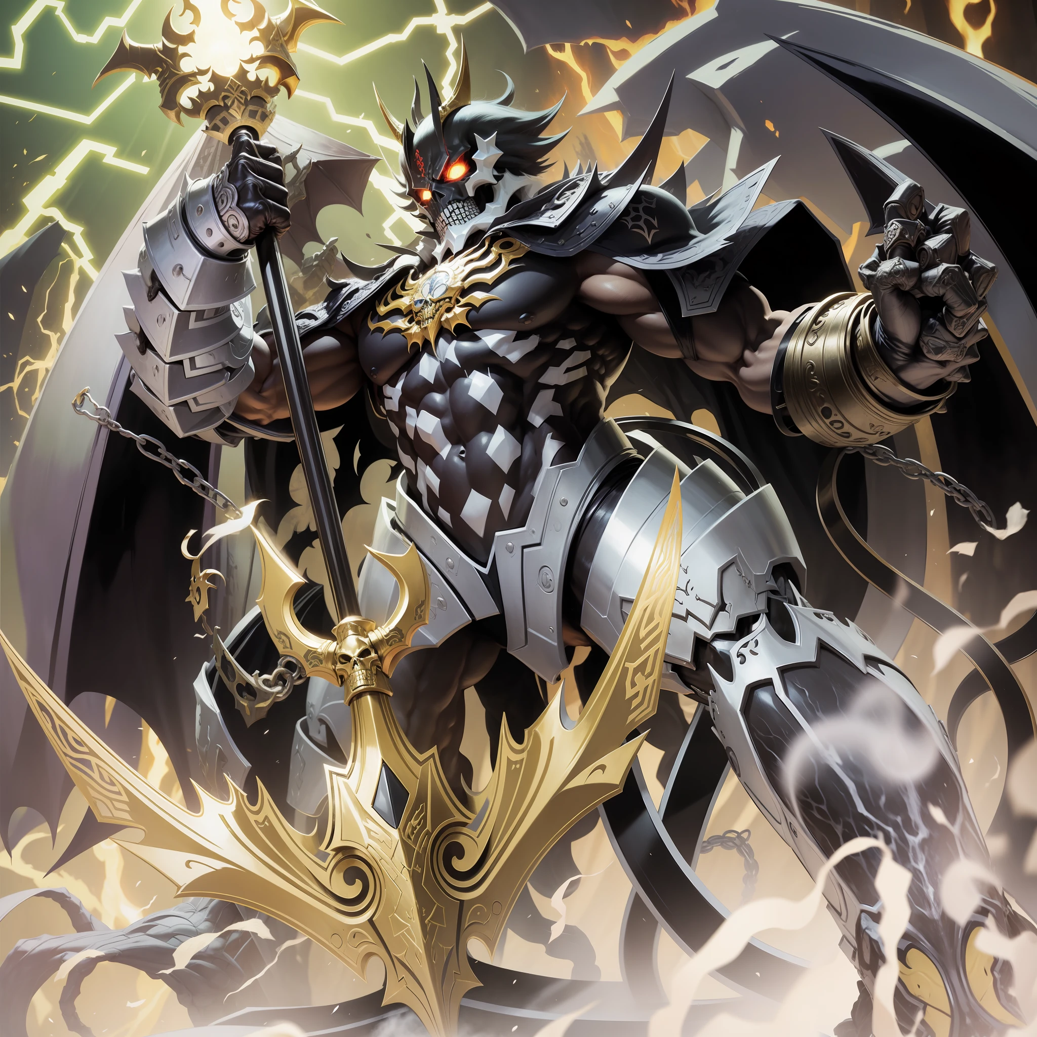 Demon King, Skull Face,Muscle,Symbiotic Body,Yu-Gi-Oh
