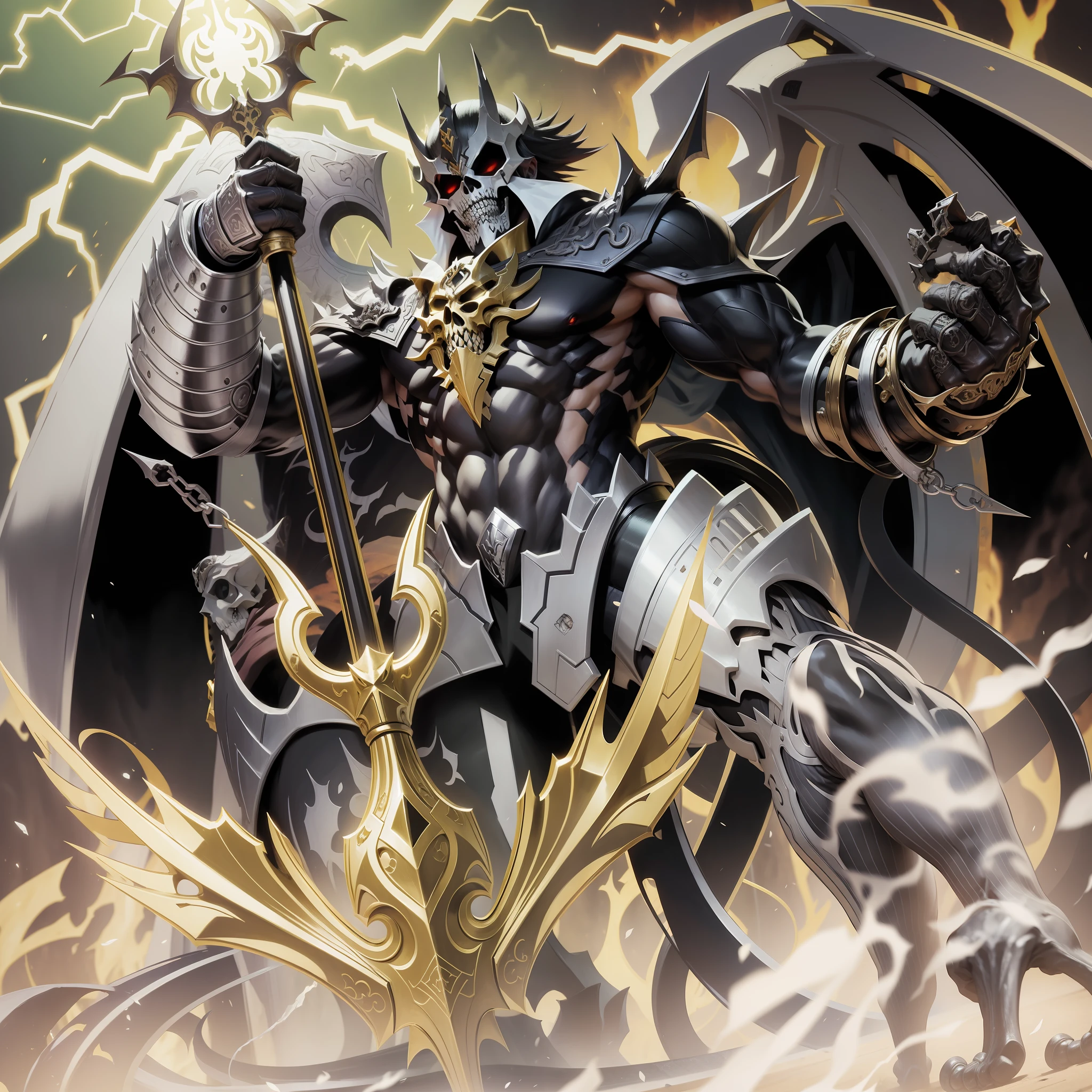 Demon King, Skull Face,Muscle,Symbiotic Body,Yu-Gi-Oh