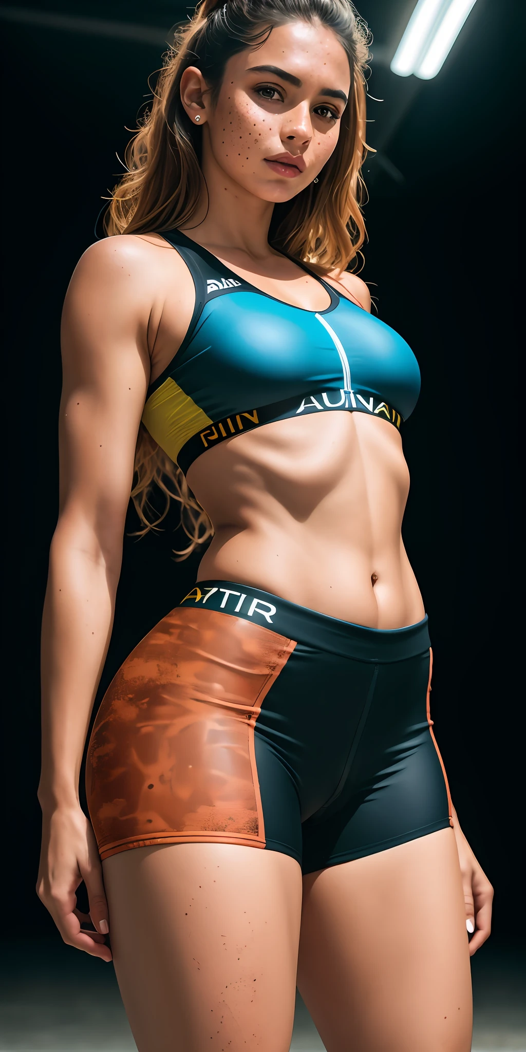 beautiful brazilian cyclist, with mini short skirt, ((open leg)), ((groaning in pain)), ((thick thighs with acnes)), sensual, anklet waist)), ((thin)), ((stretch marks)), ((freckles)), photorealistic, photo, masterpiece, realistic, realism, photorealism, high contrast, photorealistic digital art trend in Artstation 8k HD high definition detailed realistic, detailed, skin texture, hyper detailed, realistic skin texture, armor, best quality, ultra high resolution, (photorealistic: 1.4), high resolution, detailed, raw photo, sharp re, by lee jeffries Nikon D850 film stock photography 4 kodak camera portra 400 lens f1.6 rich colors hyper realistic texture dramatic lighting irrealengine trending on artstation cinestill 800.