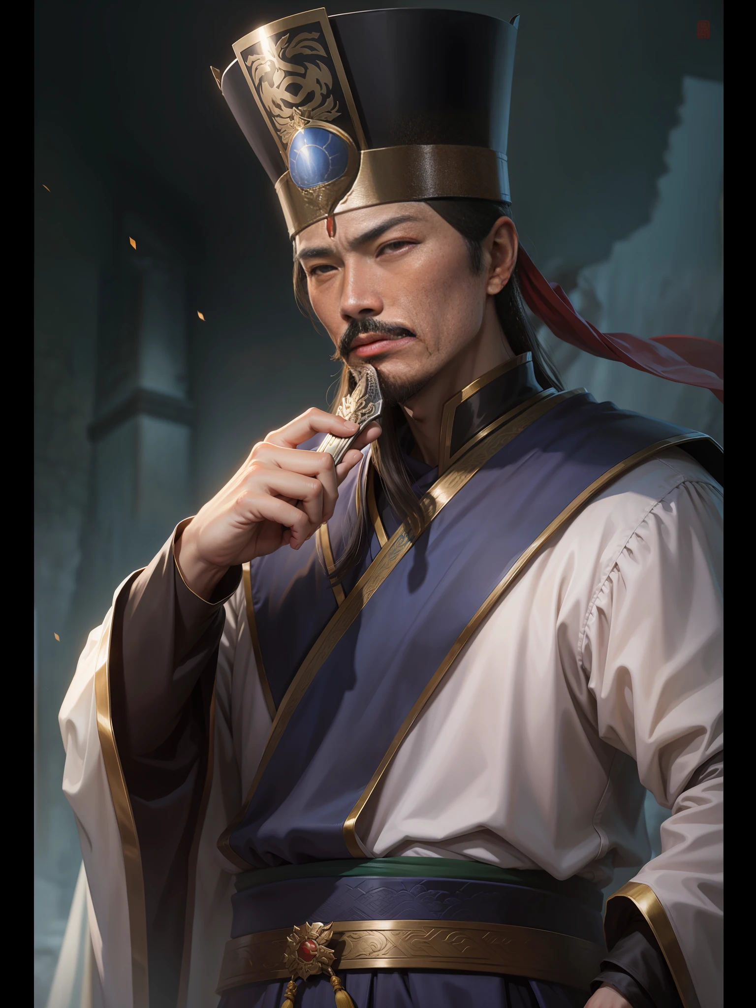 Sima Yi's image in the Romance of the Three Kingdoms, masterpiece, high quality, high resolution --auto --s2