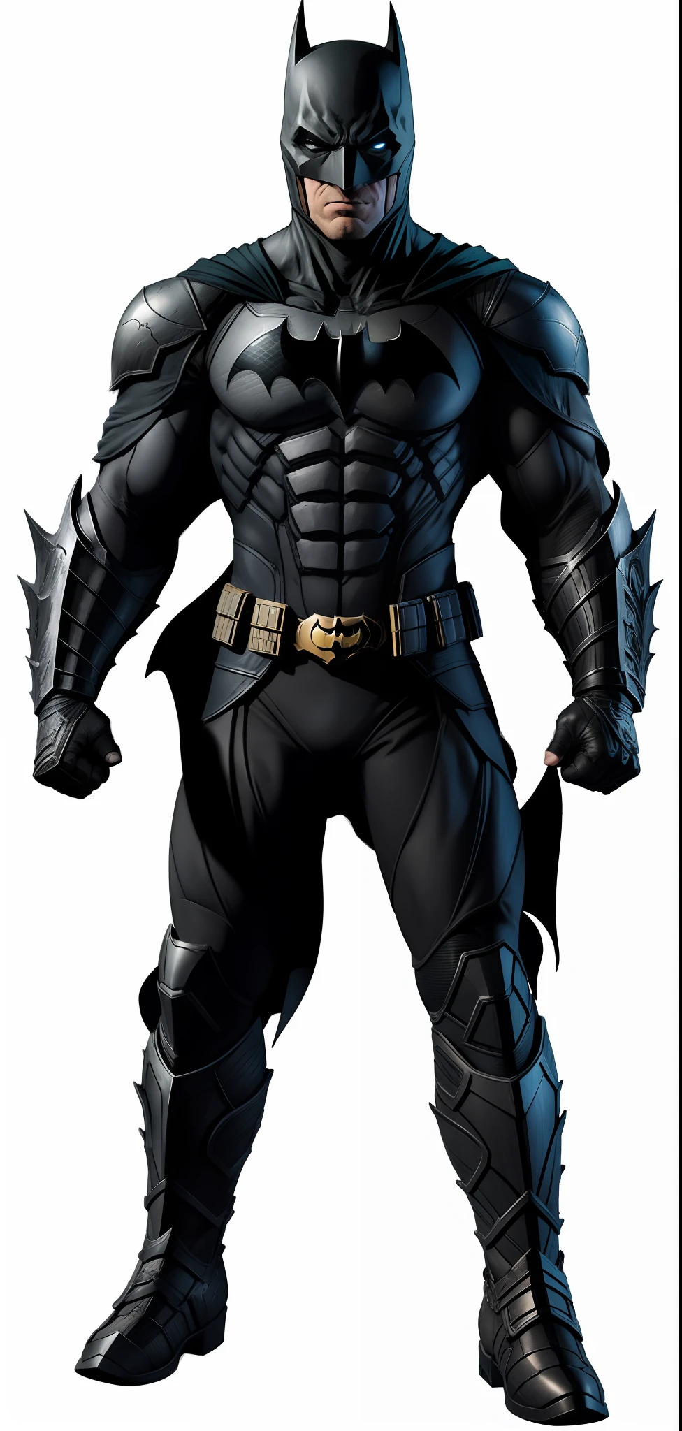 Batman with armor, 8k, dark background with cave