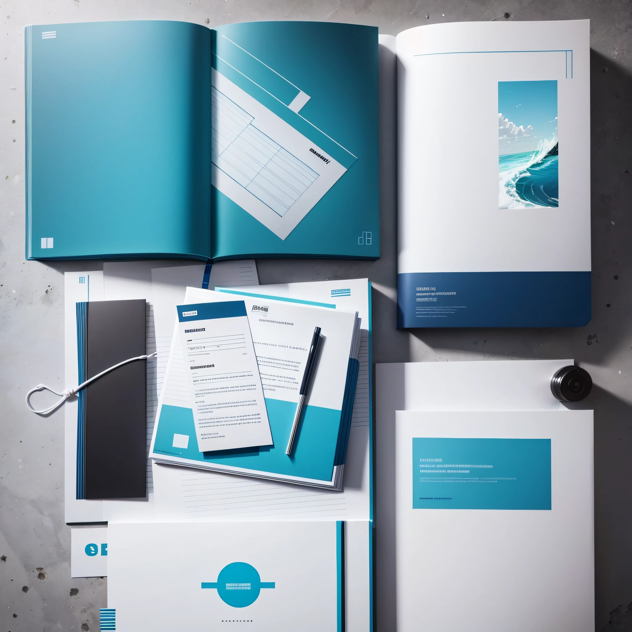 Too similar, just design a similar style of product book, with white and blue as the base, minimalist style --auto --s2