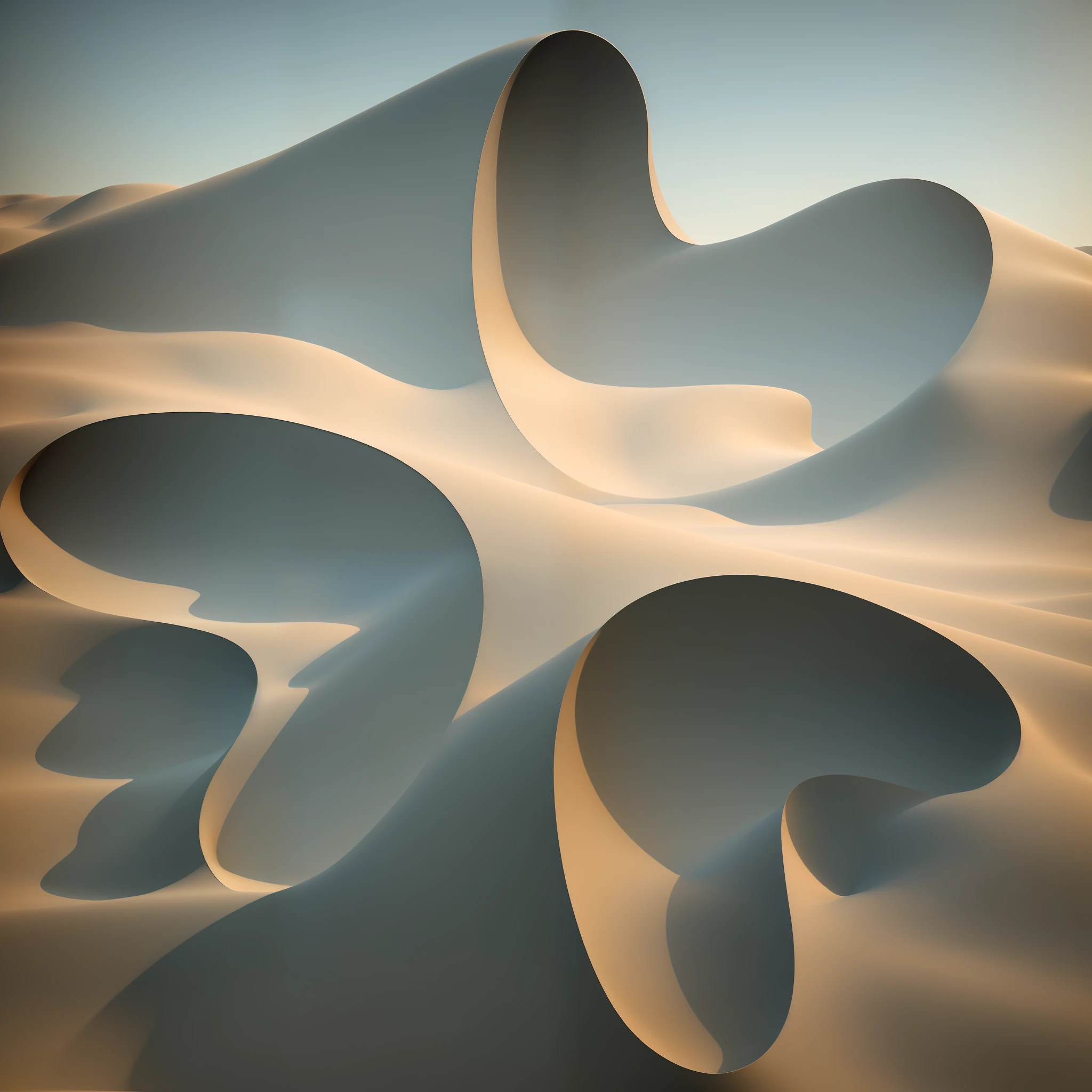land art by karen raedle, in the style of unreal engine 5, northern china's terrain, soft and rounded forms, uhd image, mysterious jungle, symmetrical composition, rendered in cinema4d --ar 16:15 --q 2 --style raw 50 - --s 2