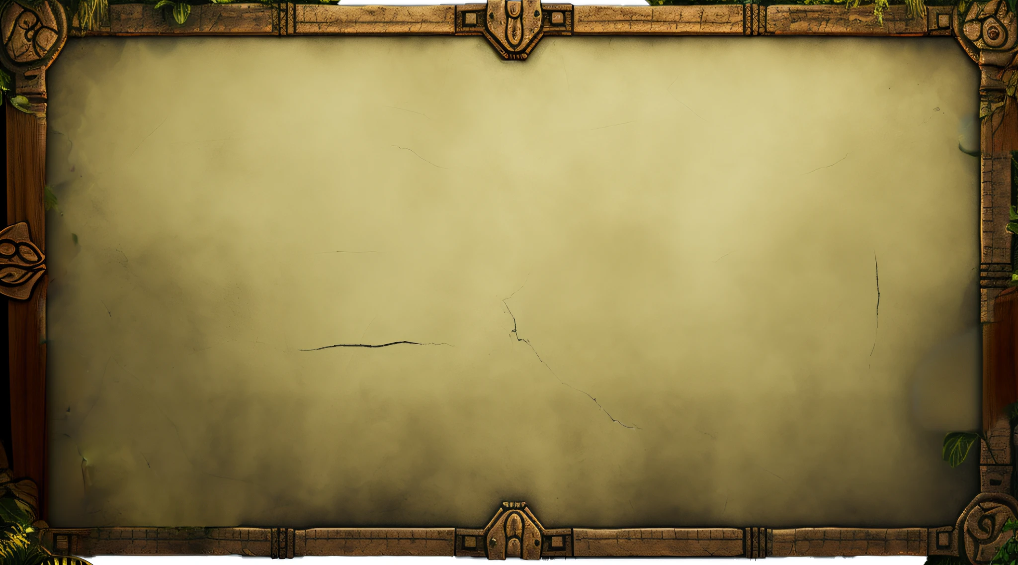 Wooden Announcement Board, Ornately Framed Wooden Announcement Board, Background White, 4K