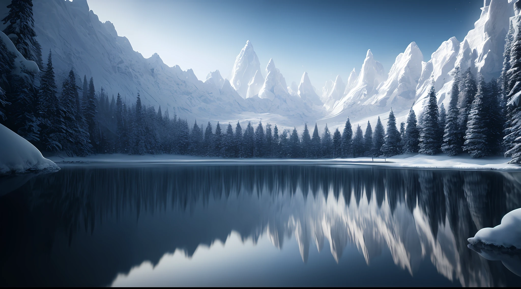Masterpiece, Best Quality, High Quality, Highly Detailed CG Unity 8k Wallpaper, Halla Mountain, Snow, Winter, Outdoor, Sky, Day, Landscape, Water, Trees, Blue Sky, Waterfall, Nature, Lake, River, Cloudy Sky, Award Winning Photo, Bokeh, Depth of Field, HDR, Bloom, Chromatic Aberration, Photorealism, Very Detailed, Trending at Artstation, Trend at CGsociety, Complex, High Detail, Dramatic, Art of Medium Travel