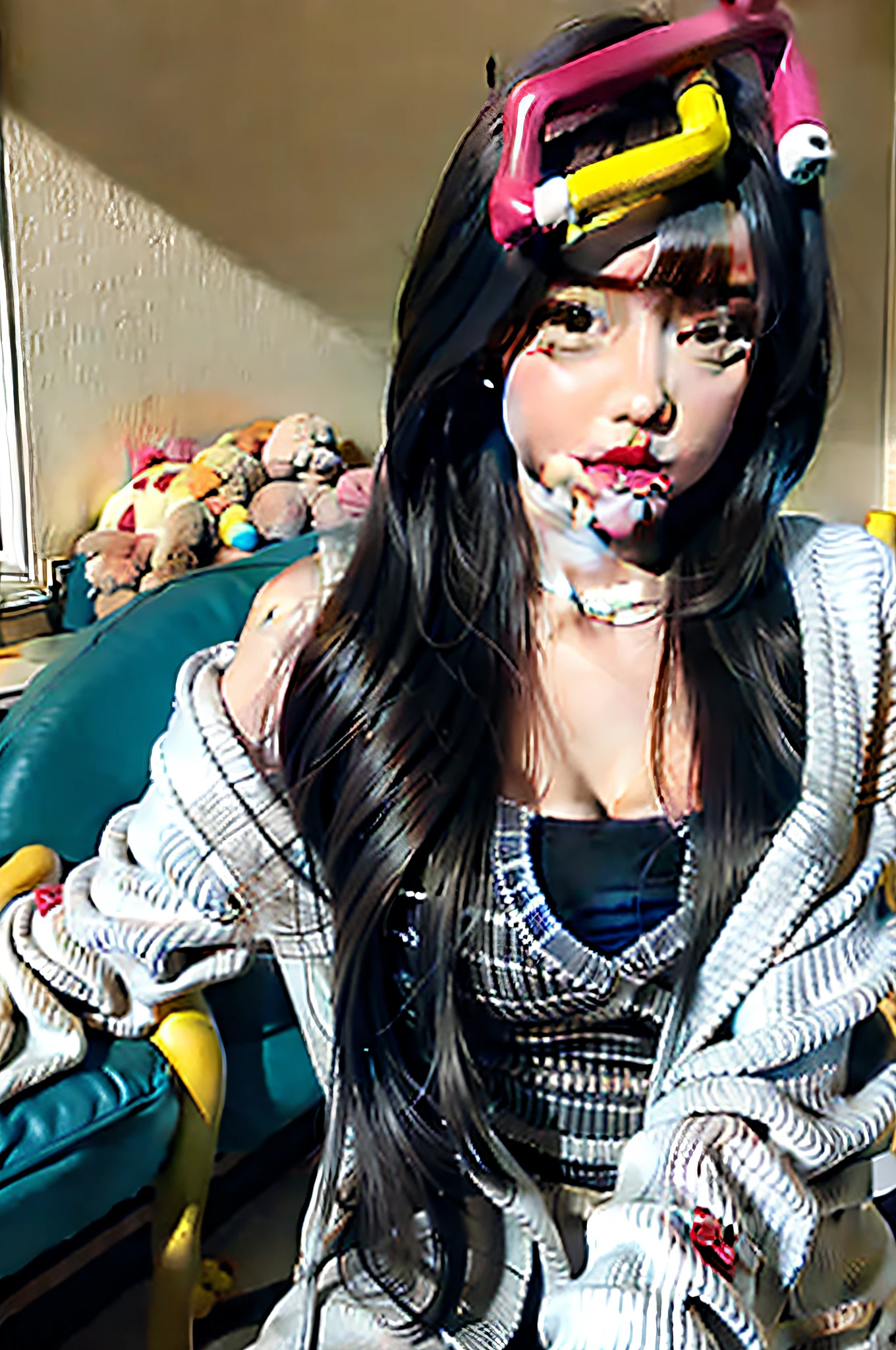 cute girl photo realistic