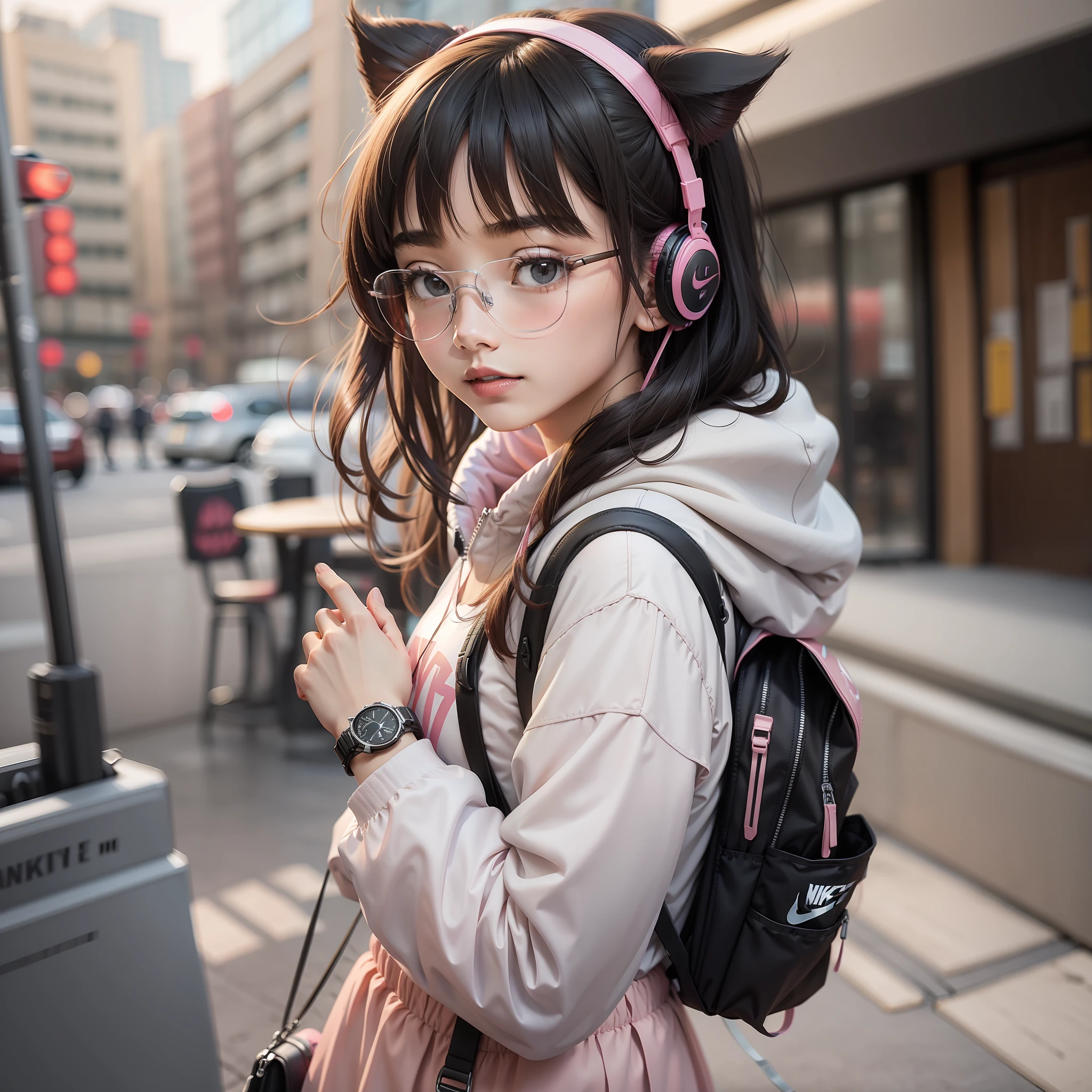 Pink Nike backpack