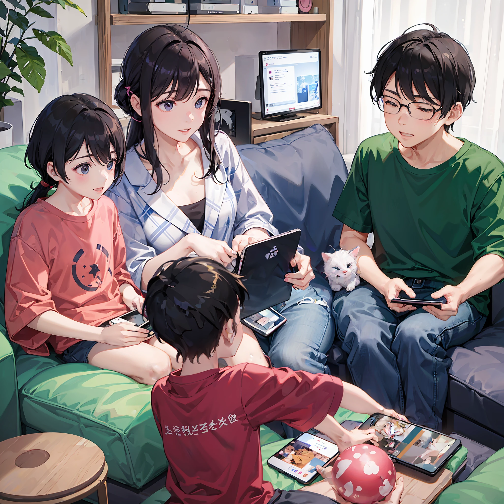 The two children, at a , deeply felt the great changes brought by 5G. They can easily game, learn, watch videos on their phones, and at surprisingly fast speeds. They feel very fortunate because their parents have given them the best tools to explore the world better in this digital age.
Parents are also benefiting from 5G. They can use high-speed internet to work anytime, anywhere, and stay in touch with colleagues and clients. At the same time, they can better focus on their children's education, health and safety, as they can stay in touch with their children at all times and quickly get the information they need.
Grandma and Grandpa also felt the huge changes brought by 5G. They can easily stay in touch with family and friends without worrying about a bad signal or poor call quality. They can also read the news, listen to music, watch movies on their mobile phones, and enjoy the convenience and comfort of the digital age.
Overall, the Chinese family is very satisfied and satisfied with the enjoyment of 5G. They believe that 5G will not only bring them a better lifestyle, but also promote the development and progress of the digital age. --auto --s2