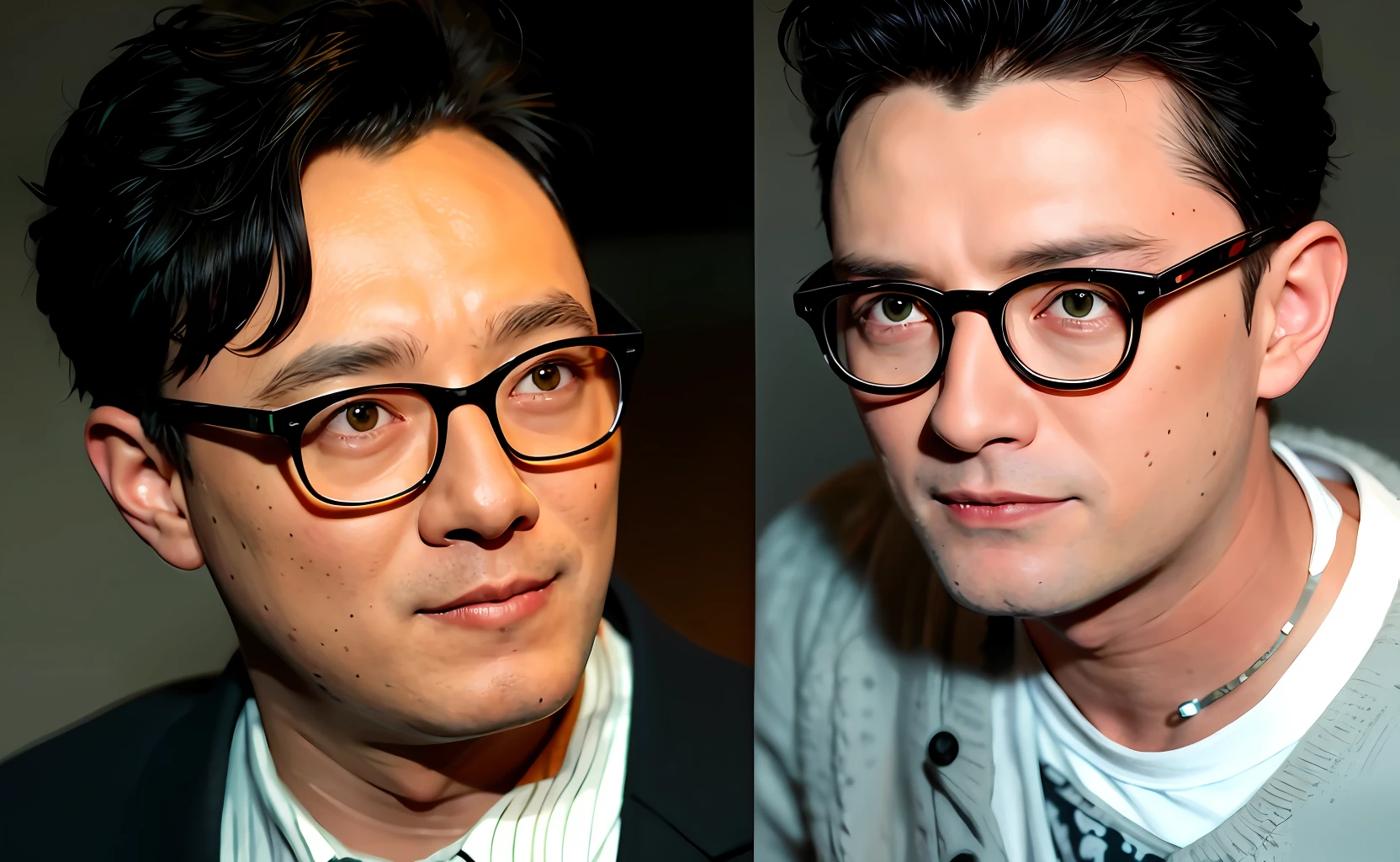 Handsome guy with beautiful glasses.