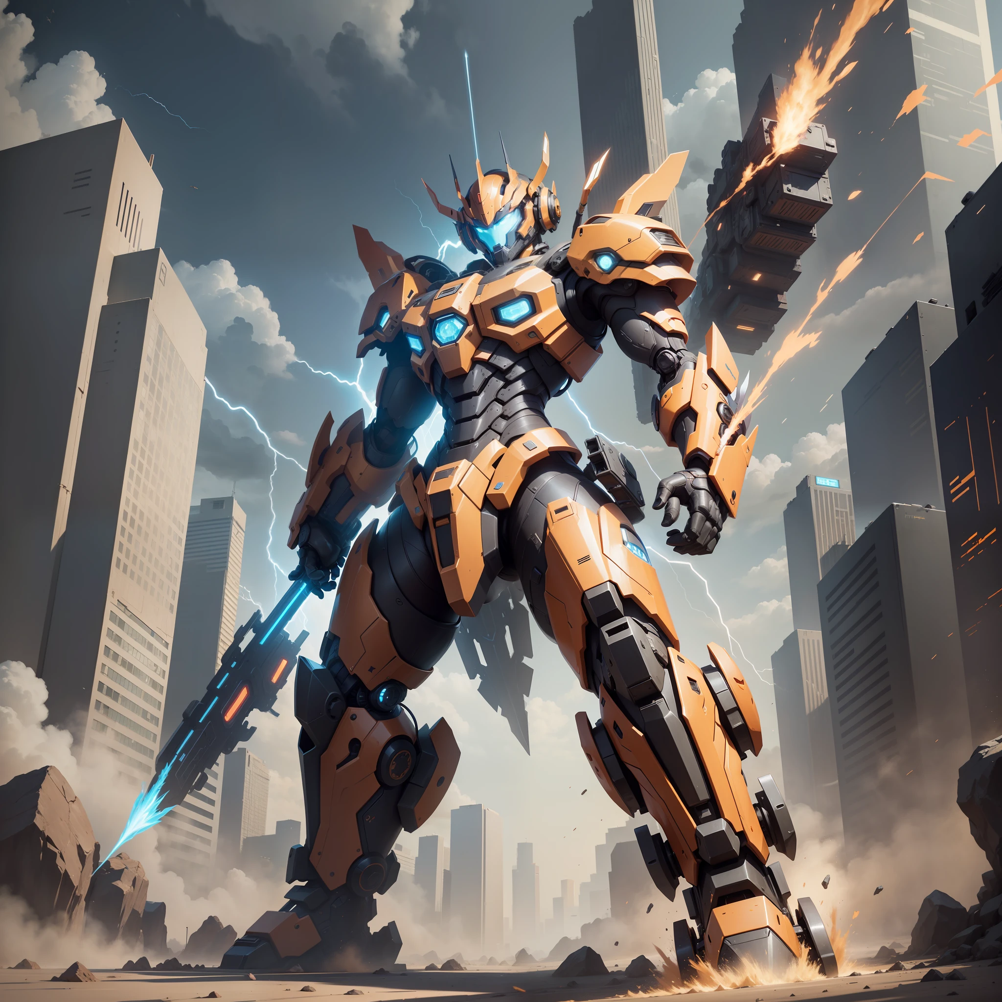 Of course, I can help you design a Nezha mech!
Design:
Mecha can take inspiration from Nezha's look and retain his signature red and gold color combination.
The design can blend traditional Chinese elements and sci-fi elements, such as dragon pattern decoration and futuristic lines.
It can be streamlined to emphasize the speed and agility of the mech.
Features and weapons:
Mechs should have great combat capabilities and can use a variety of weapons, such as energy swords, flamethrowers, or energy bows.
Defensive systems, such as energy shields or armor, can be equipped to increase the mech's defenses.
Consider adding flying capabilities to give mechs the ability to fight in the air.
It can be equipped with a lightning element weapon to echo Nezha's lightning ability.
Control and driving:
Design an advanced cockpit that allows the driver to comfortably control the mech.
Consider incorporating sensing technology to enable mechs to follow the pilot's movements.
A voice control system can be added to enable the driver to operate via voice commands.
Other features:
Consider adding a transformation feature to mechs so that they can adapt to different terrains or combat environments.
Intelligent assistance systems can be added to help drivers analyze enemy situations and strategize.
Consider the upgradeability of mechs so that they can become more powerful over time and experience.