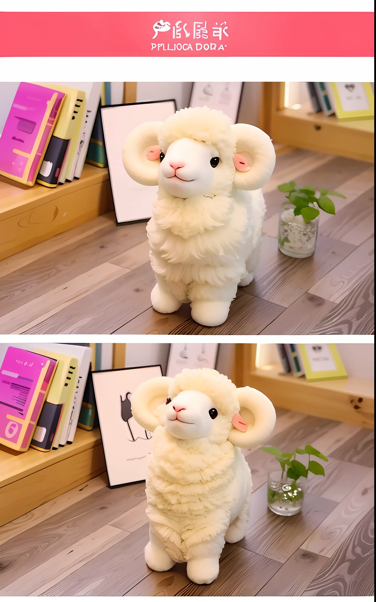 cute sheep in cartoon style,