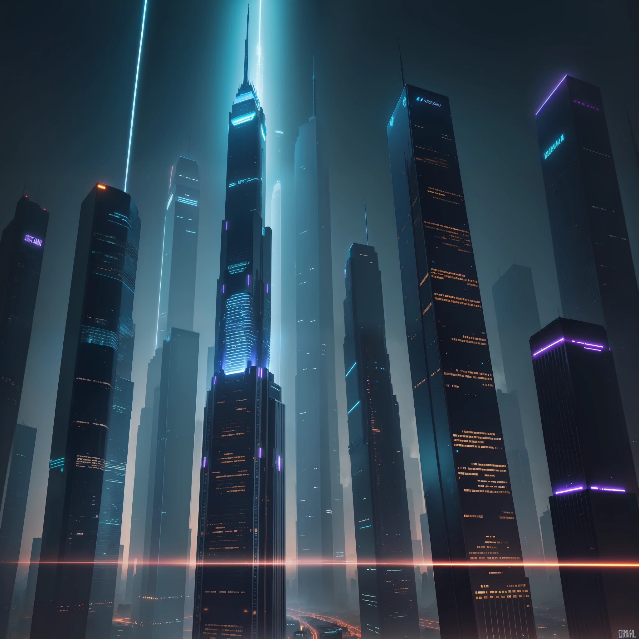 skyscrapers night view neon futuristic world top quality masterpiece ultra high definition sci-fi
Megastructures