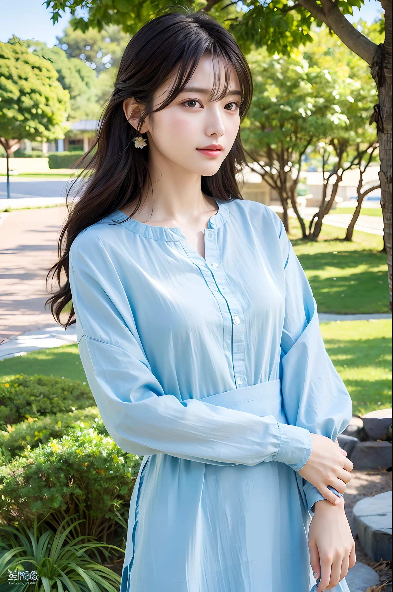 Masterpiece, best quality, (very detailed CG unity 8k wallpaper) (best quality), (best illustration), (best shadows) Nature', blue sea,delicate leaves petals of various colors falling in the air light Tracking, super detailed --v6