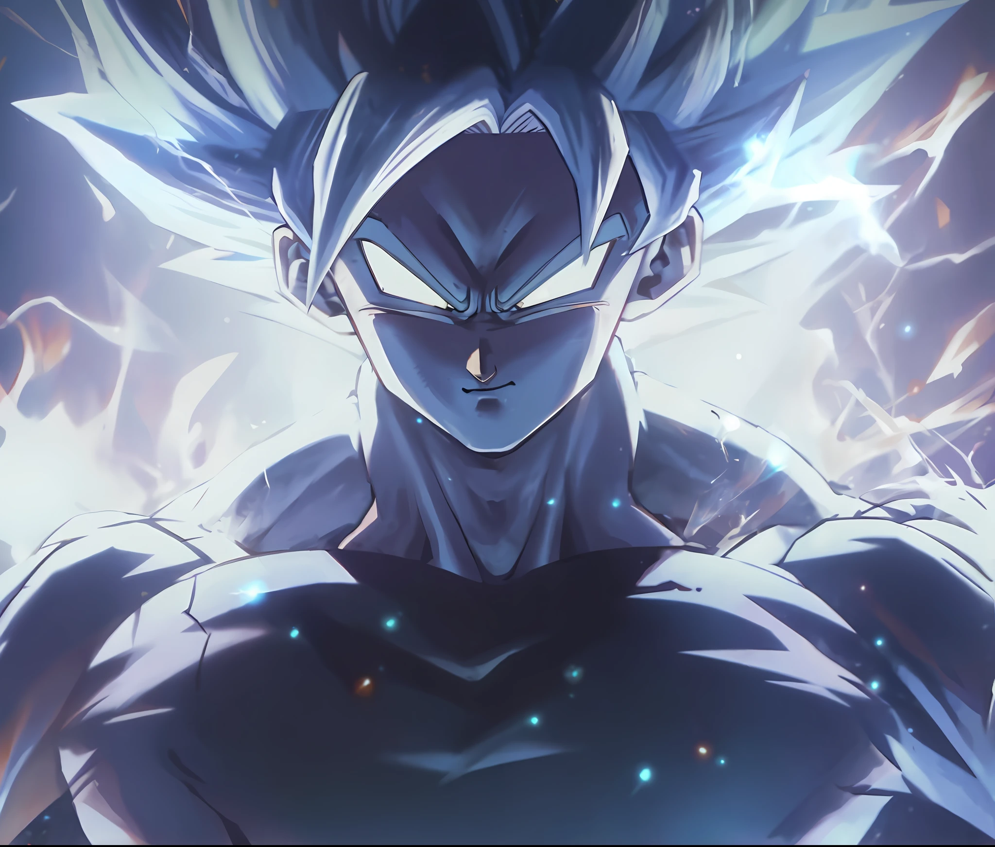 dragon ball fighter 2, ultra instinct, broly, an epic anime of a energy man, highly detailed portrait of goku, super saiyan goku, dragon ball super, portrait of goku, goku portrait, super saiyan blue, super saiyan, dragon ball concept art, dragon ball artstyle, movie still of robot goku, goku, super sayian goku