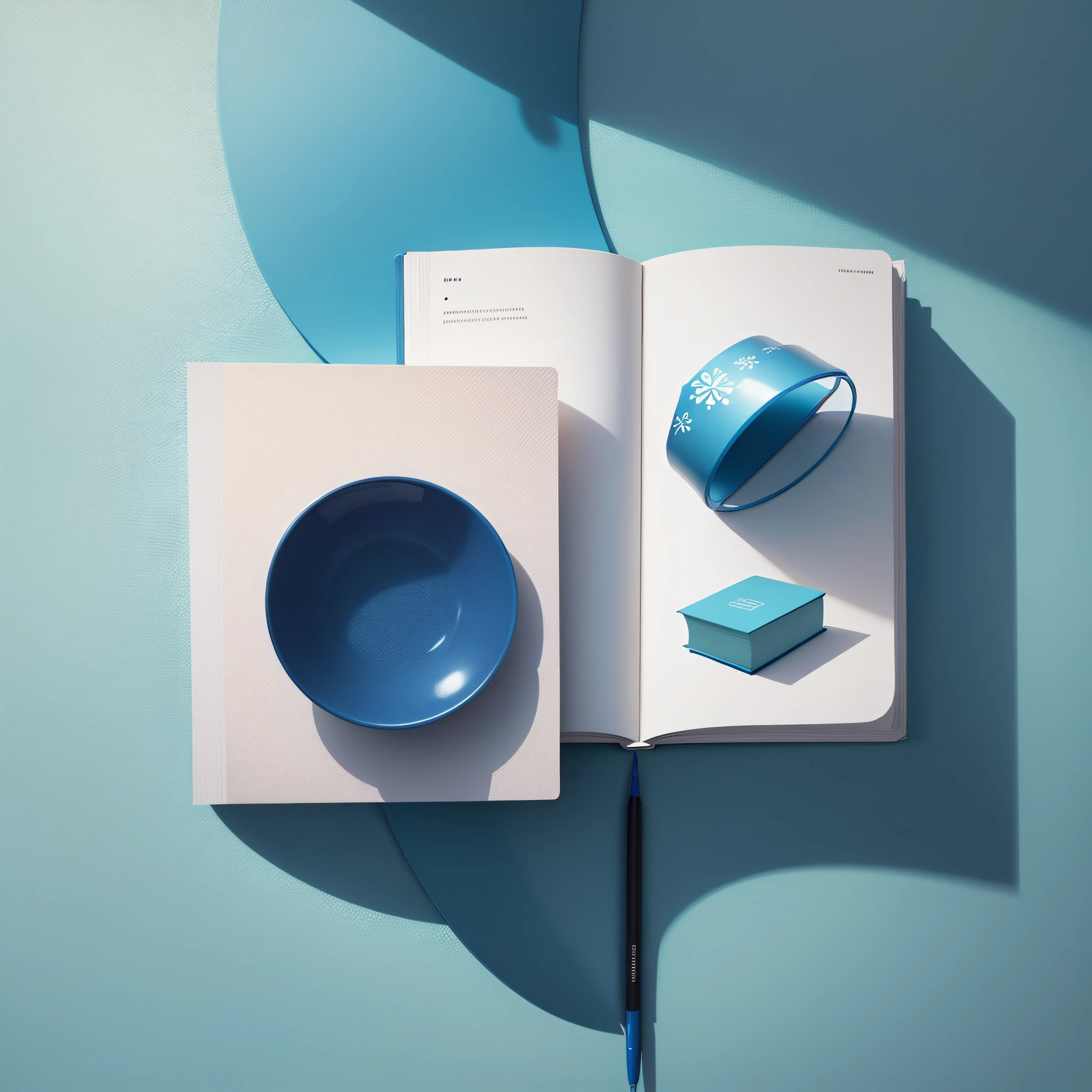 Too similar, just design a similar style of product book, with white and blue as the base, minimalist style --auto --s2
