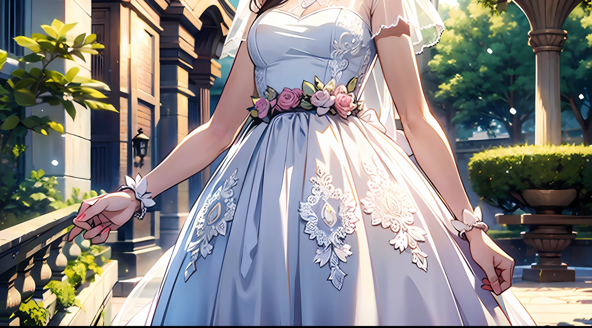 Masterpiece, best quality, girl, wedding dress