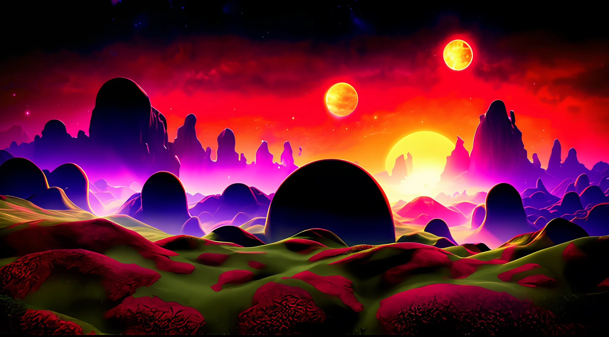 In an alternate universe of Earth, the familiar planet we know has distinct differences, with a unique and captivating atmosphere.  The image captures the imagination with its sci-fi, fantasy, or surreal theme. High-quality artwork portraying a captivating alternate Earth, intriguing and visually stunning. Imaginative world-building, unique landscapes, fascinating creatures, vibrant colors, extraordinary cultural elements.