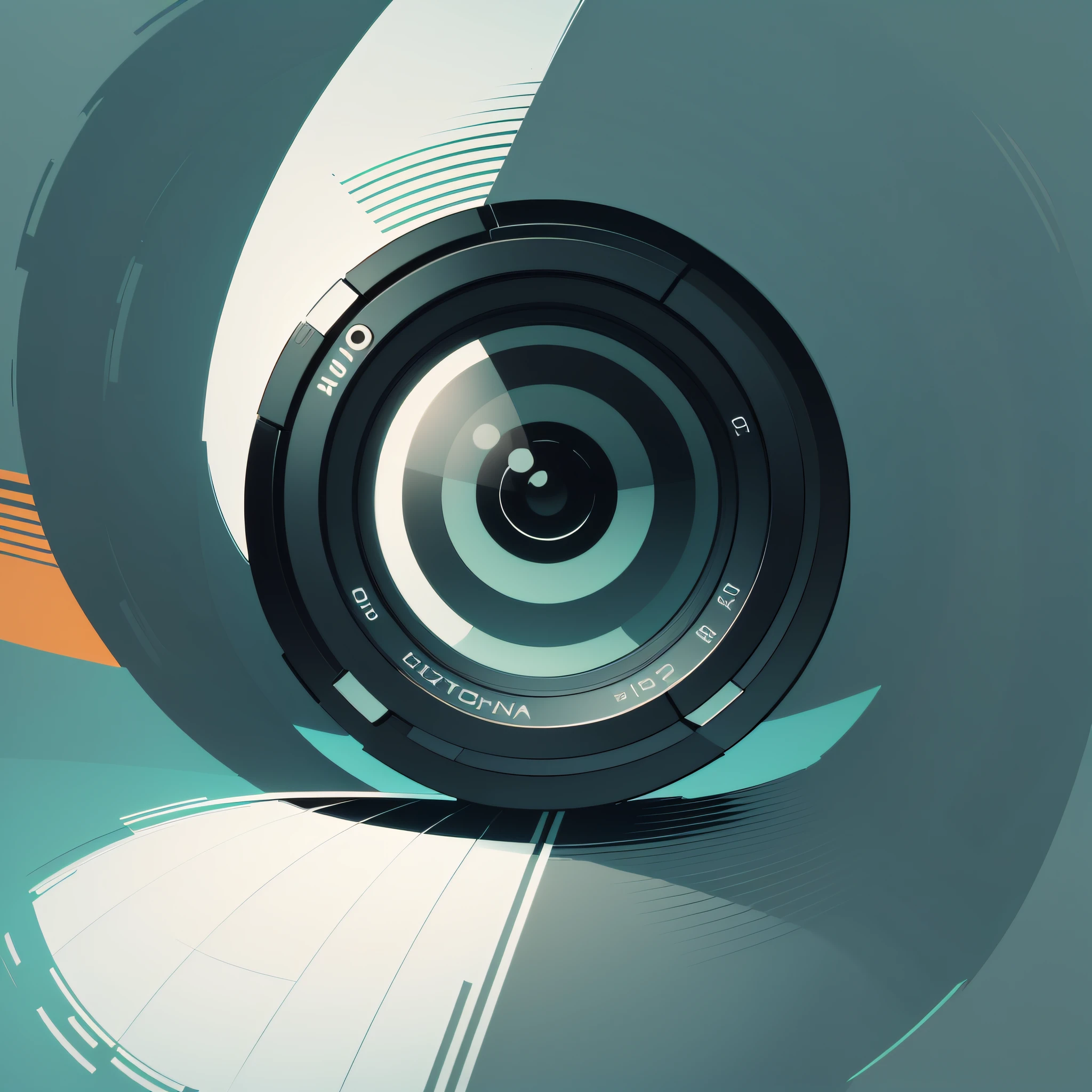 camera lens, logo, vector, line art, design, inspiration, straight, symmetry --auto --s2