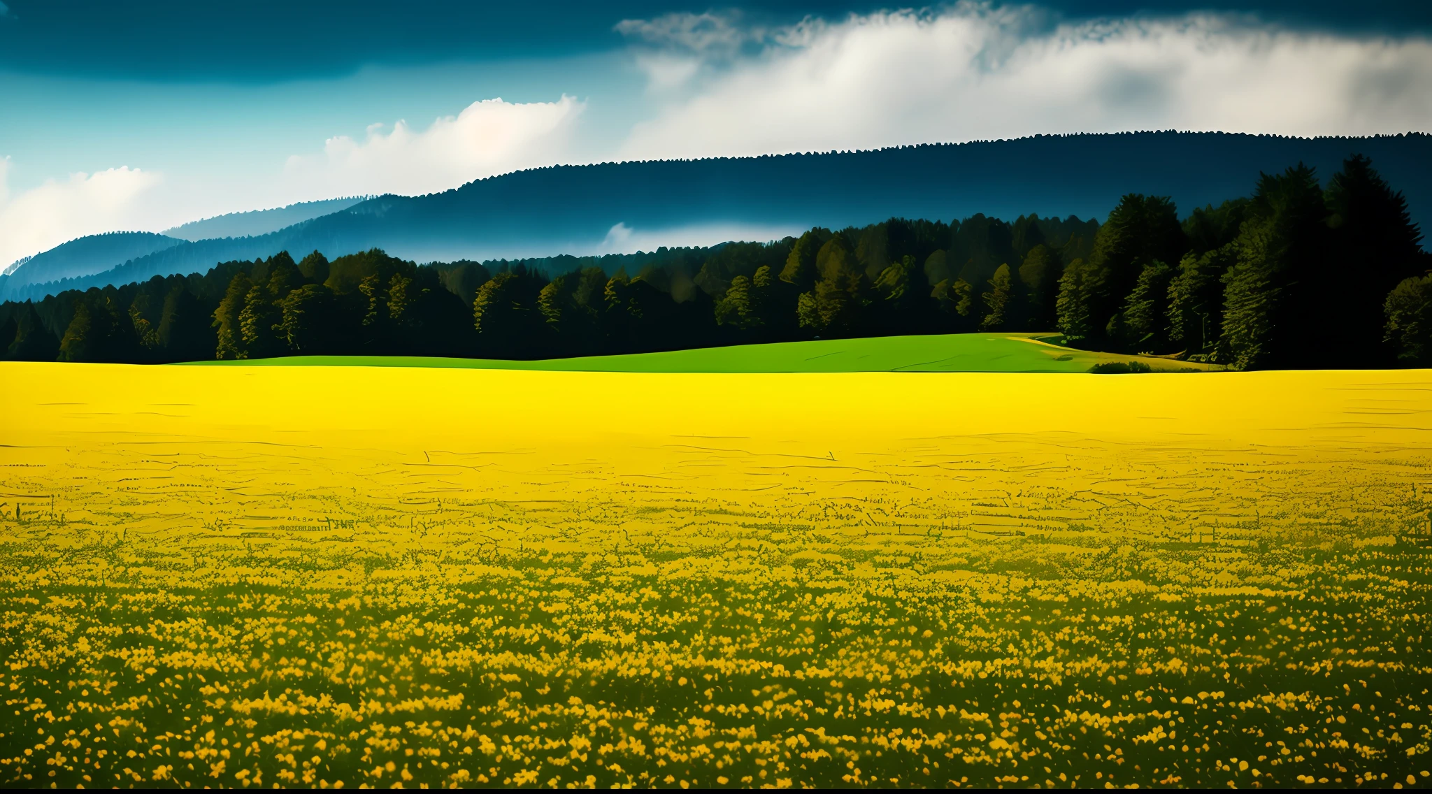 A serene and calm field