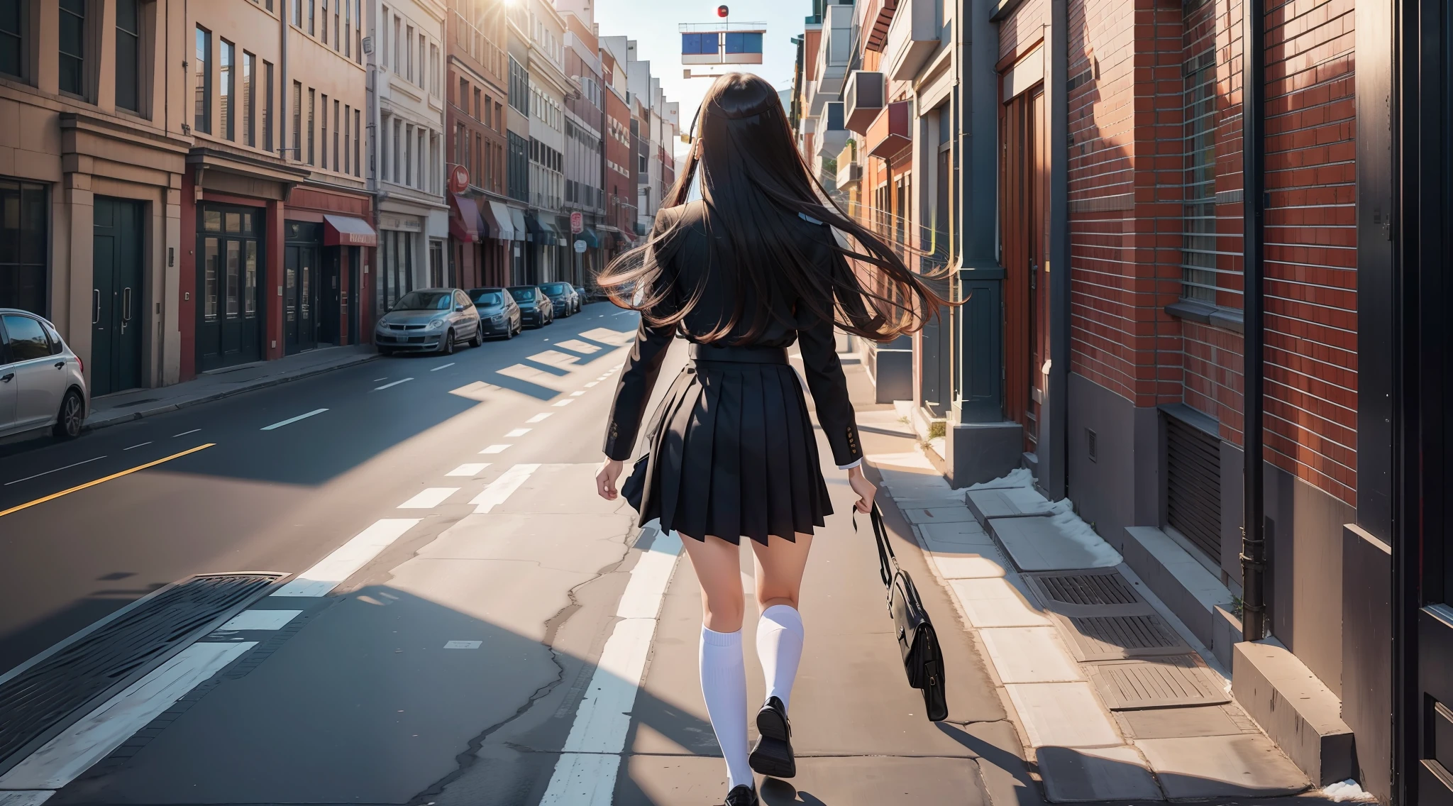 school uniform black skirt