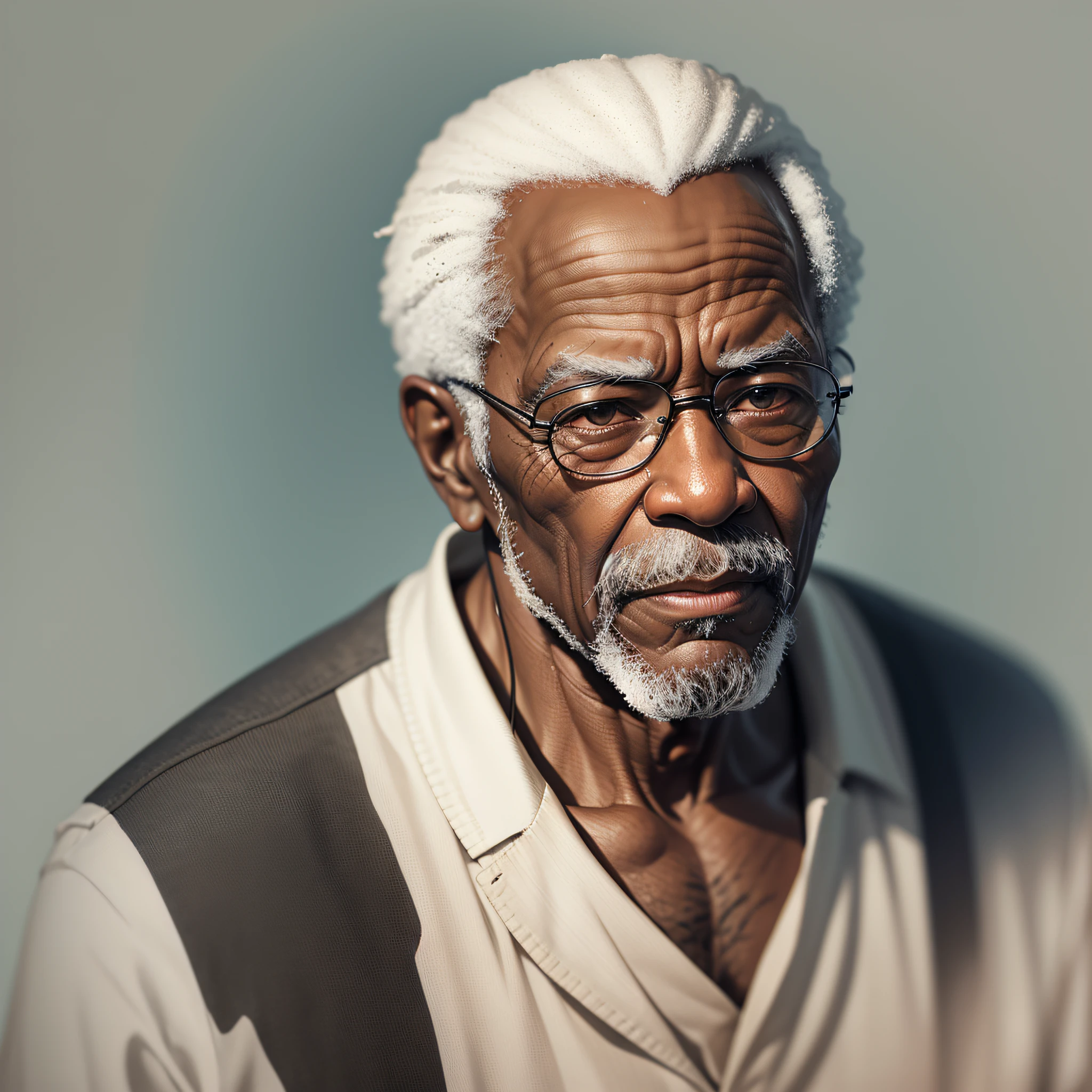 Create an image of an elderly black man. --auto --s2
