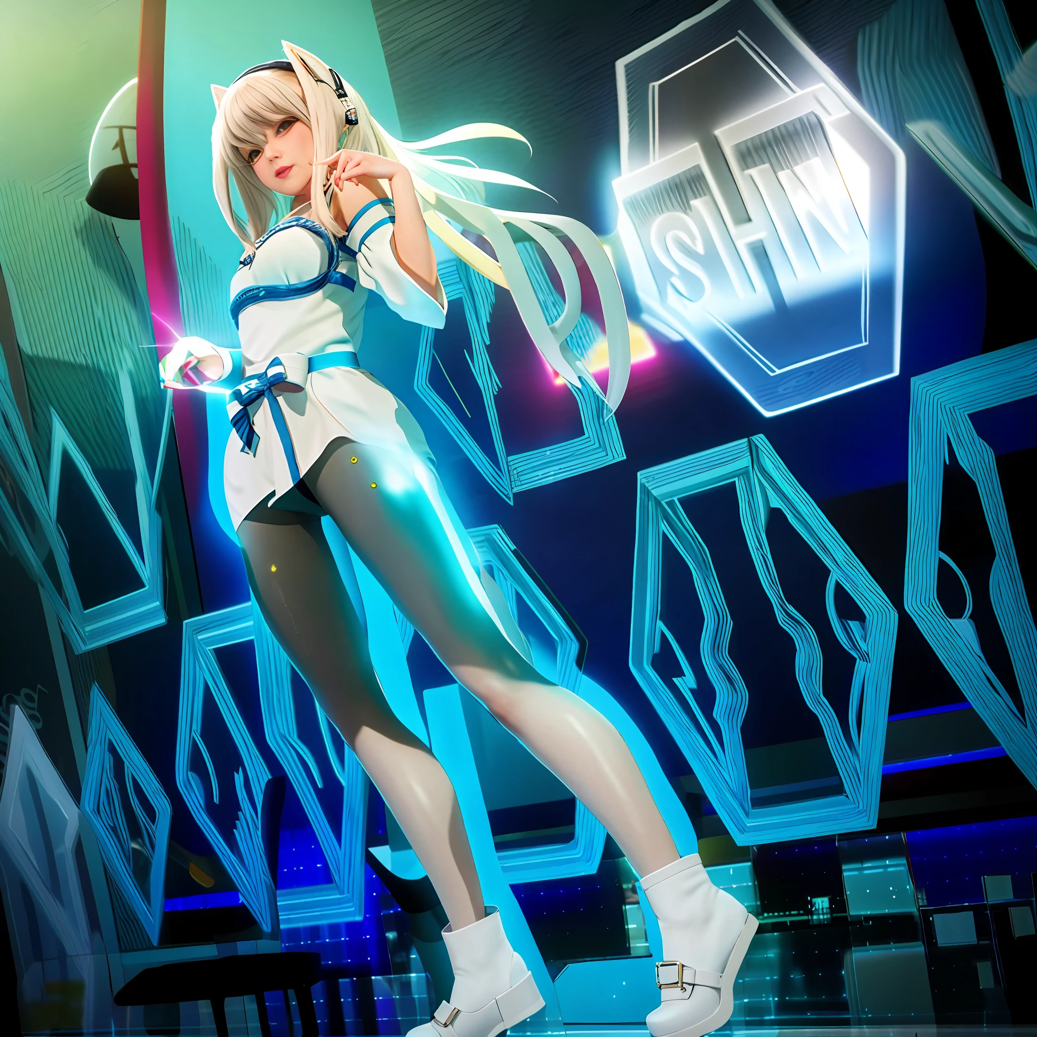 Girly, laser, stockings