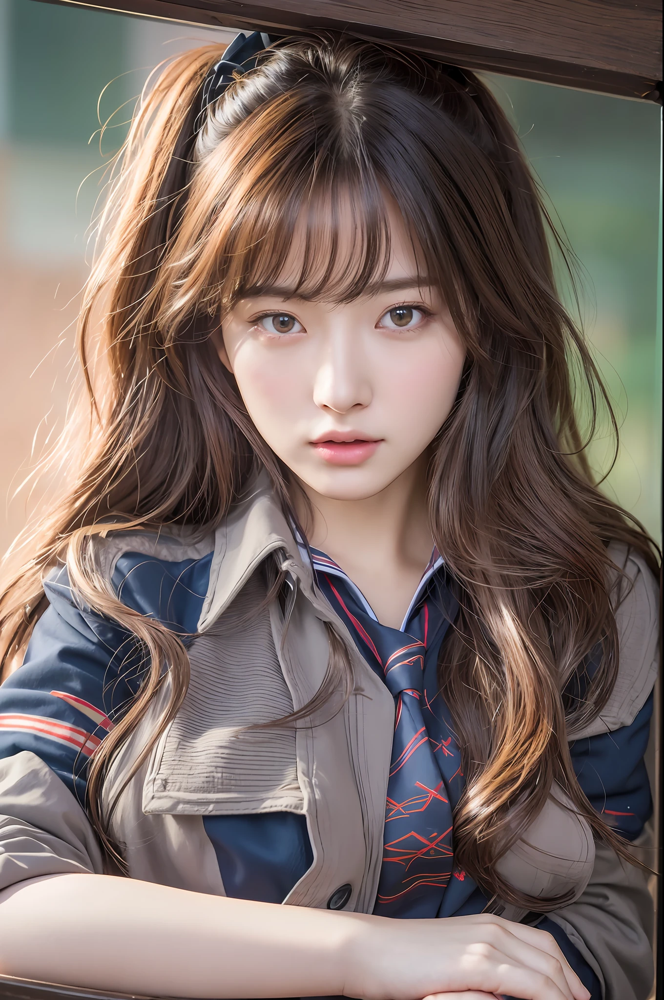 masterpiece, top quality, (highly detailed cg unity 8k wallpaper), (highest quality), (best illustration), schoolgirl, charming, pretty face, sexy, uniform, big, pretty ass, super detailed --v6