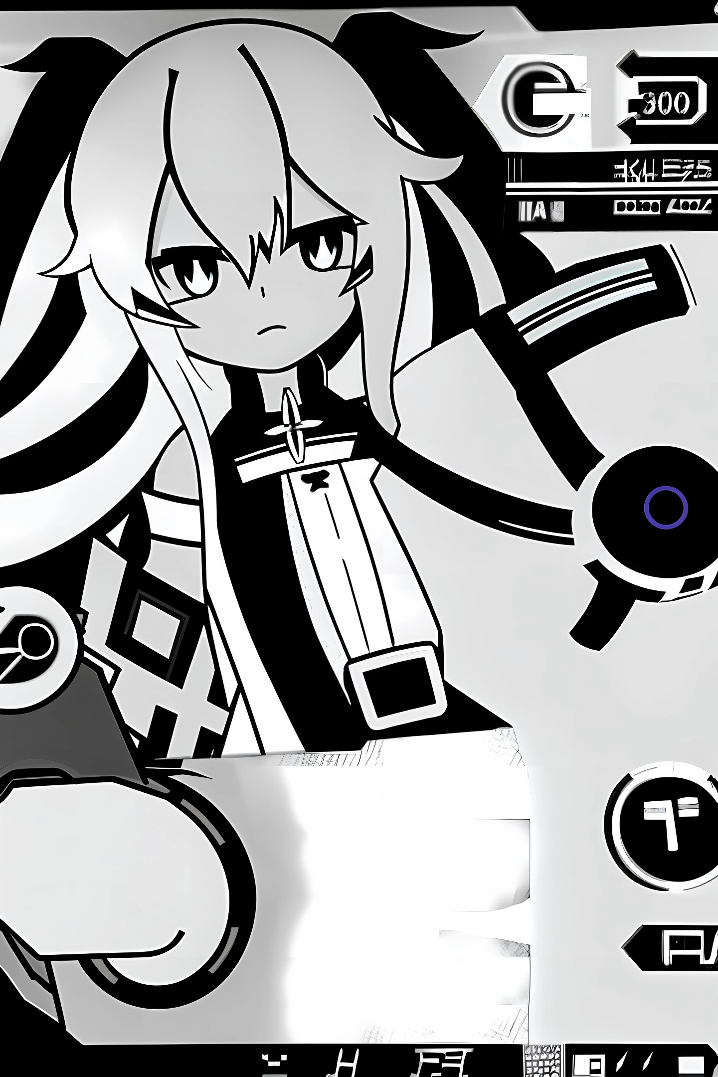 Black and white digital anka cross