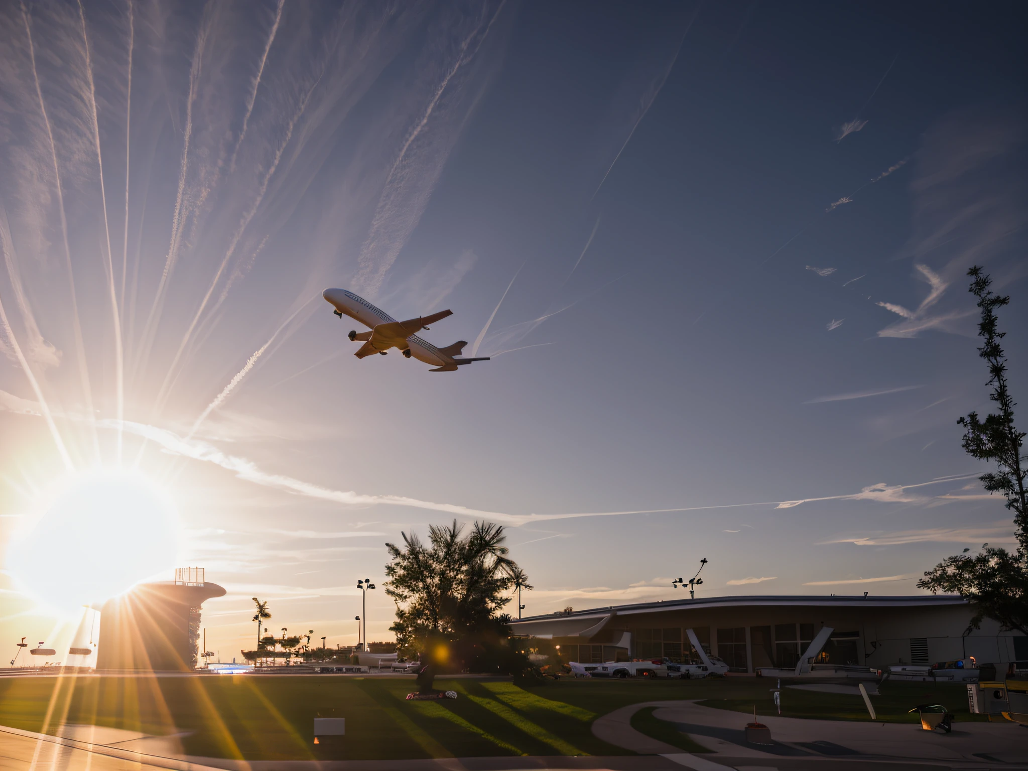 airplane taking off, flying through sunset, airport, aeroplane, airplanes, taken at golden hour, sunset!, photo taken with Nikon DSLR, at dusk, photograph, photography