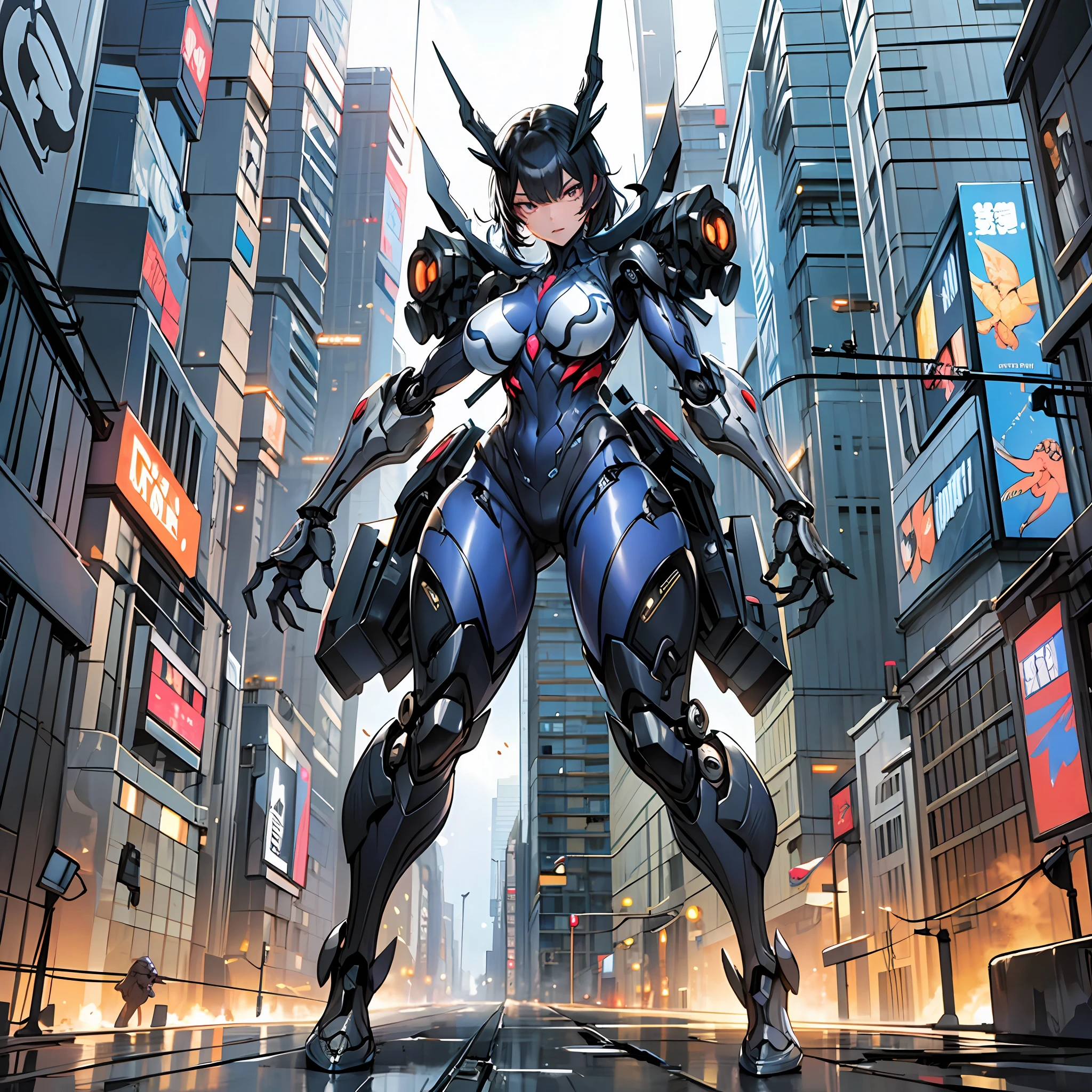 Woman in spider color costume, best anime 4K wallpaper, full body, cyberpunk spider, mechanized valkyrie girl, biomechanical, highly detailed artgerm based on spider, cyborg spider, anime style 4k, spider