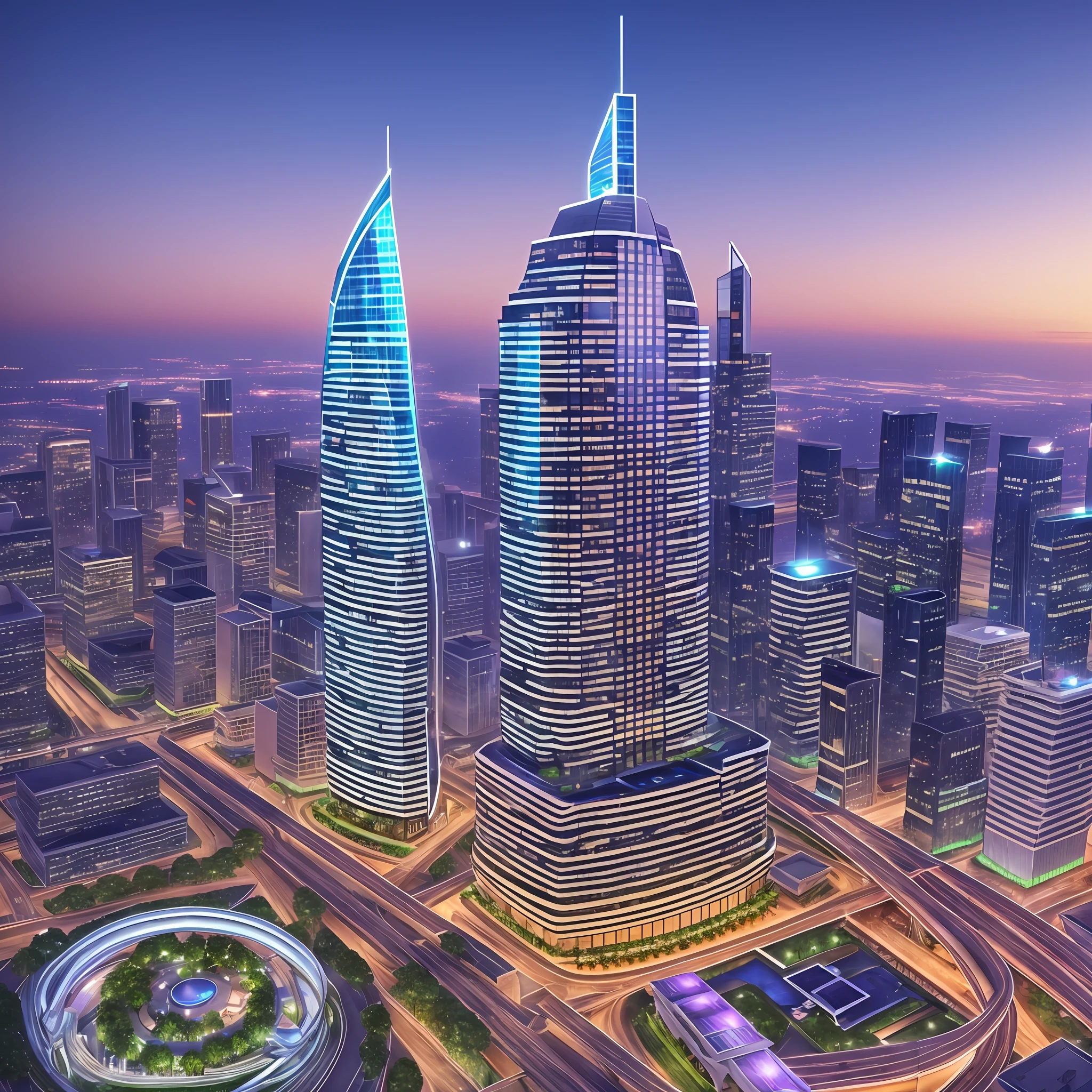fantasy hotel, skyscraper, 4k, ultra realistic, dynamic lighting --auto --s2
