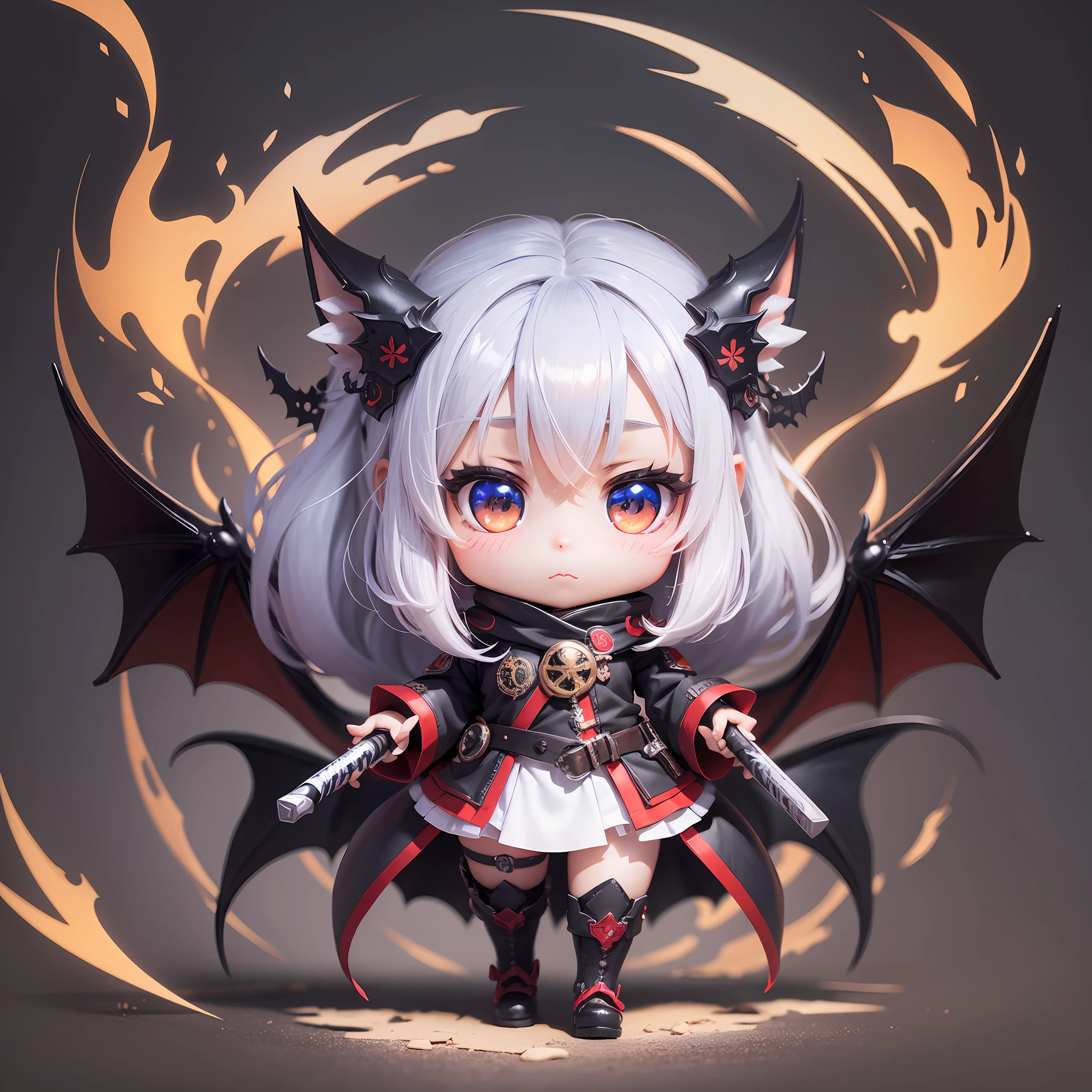 Top quality, masterpiece, Solo, 1girl, Black Eyes, Dragonute, Three-Digit (Chibi: 0.6), Light scarlet hair, Stickers, Emoji, Cute, White background --auto --s2
