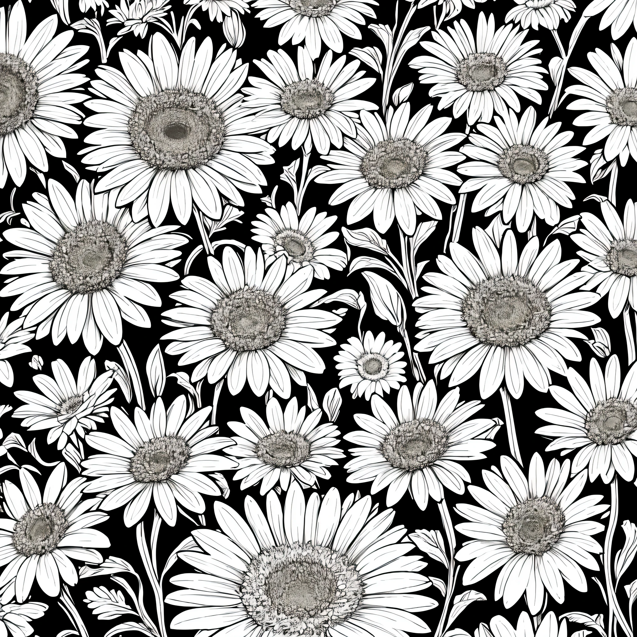Sun Flower Outline Aesthetic Detailed Vector, Beauty Hand Drawn Vector, Drawing Sketch, Daisy Gerbera vintage illustration.