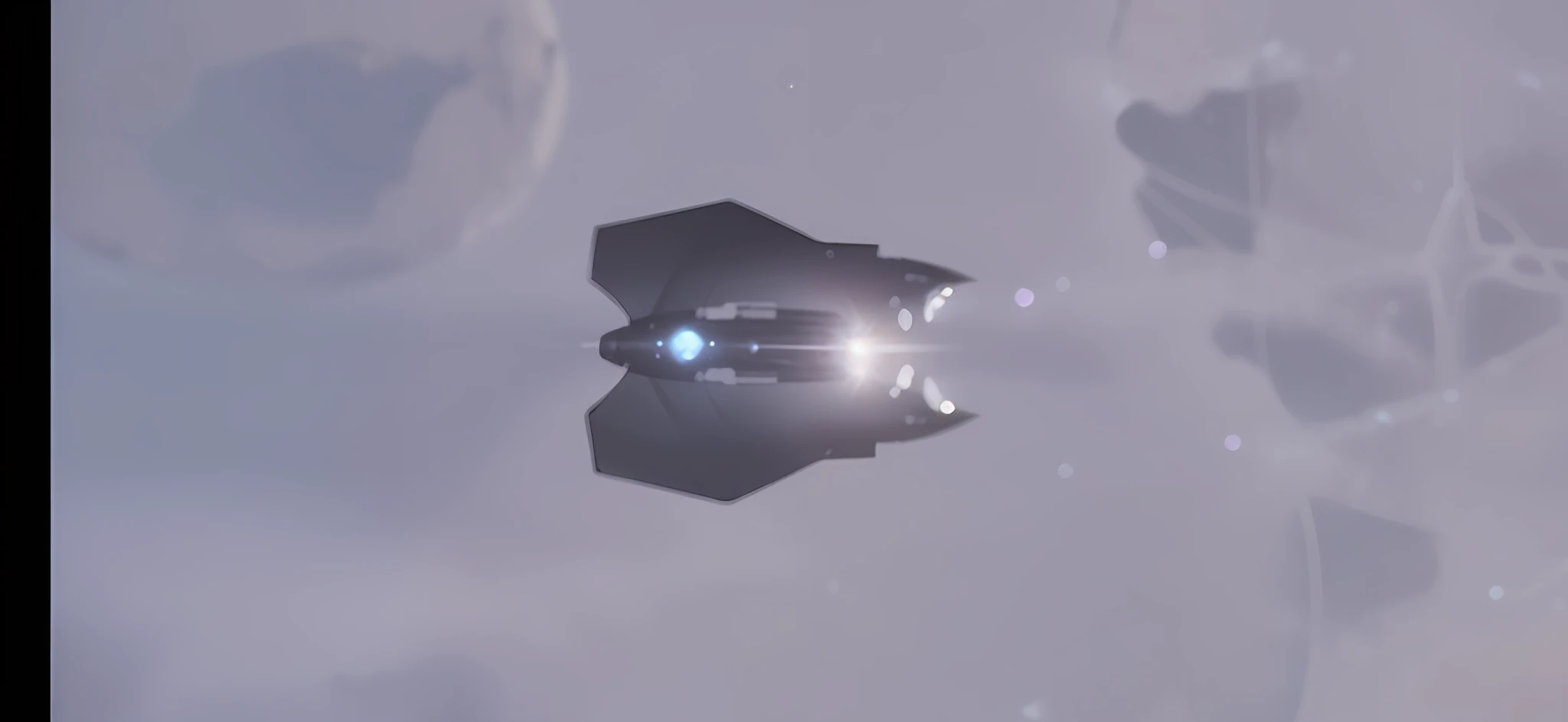 A black UFO is flying around the Earth, its smooth shiny surface shining with starlight, uniquely shaped like a bat-shaped flying carpet, displaying mysterious energy and endless power, monitoring the Earth --auto --s2