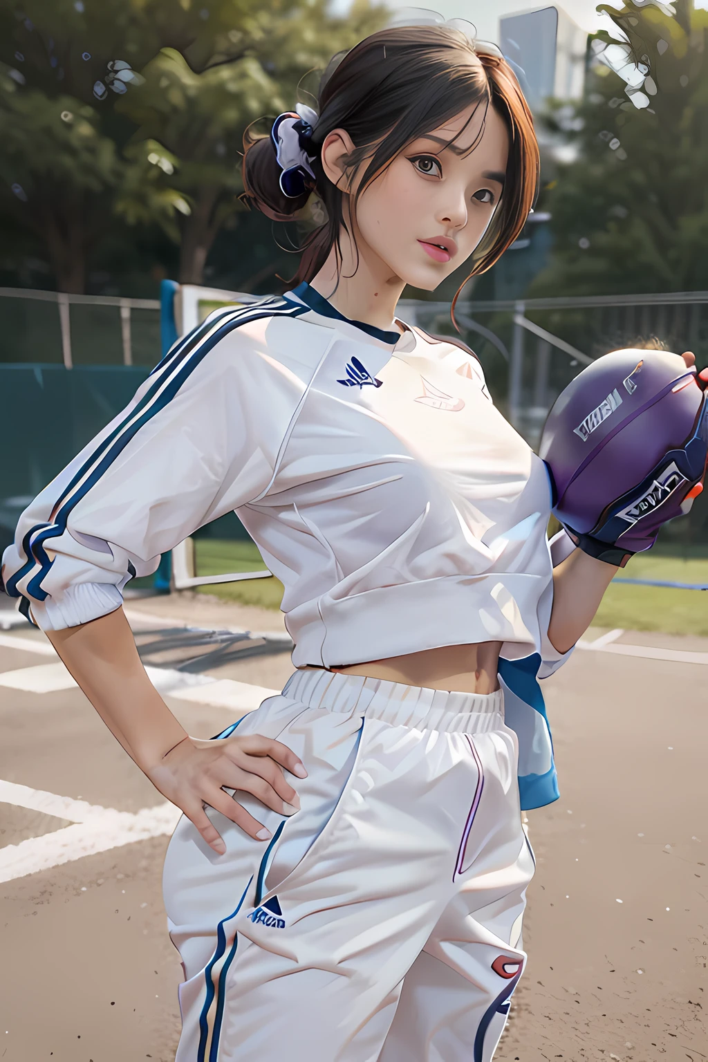 Handsome Tomboy physical education teacher, bulge