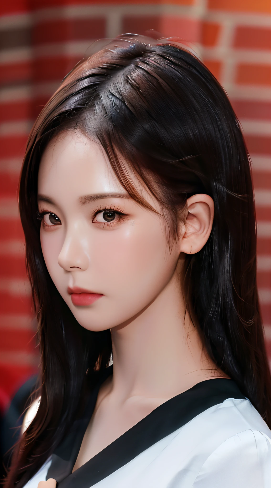 best quality, masterpiece, 1girl, Beautiful face, (photo realistic:1.3), rim lighting, (high detailed skin:1.2), 8k uhd, dslr, high quality, high resolution, 4k, 8k, Bokeh, absurdres, best ratio four finger and one thumb, (realistic:1.3), cute 1girl, wearing black formal blazer, medium breasts, short skirt,