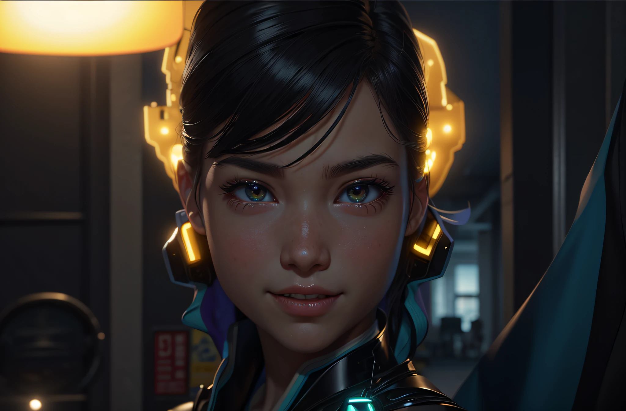 masterpiece, best quality, half body, portrait, night city, 1girl, anime, 3D, Japan, pixar, realistic,  girl, smiling, cute face, harajuku fashion style, rain coat, beautiful, colourful, neon lights, cyberpunk, smooth skin, illustration, artstation, painting by stanley artgerm lau, sideways glance, foreshortening, extremely detailed 8K, smooth, high resolution, ultra quality, highly detail eyes, highly detail mouth, highly detailed face, perfect eyes, both eyes are the same, true light, glare, Iridescent, Global illumination, real hair movement, real light, real shadow, real face, hd, 2k, 4k, 8k, 16k, realistic light, realistic shadow, bright Eyes, fluorescent eyes, soft light, dream light