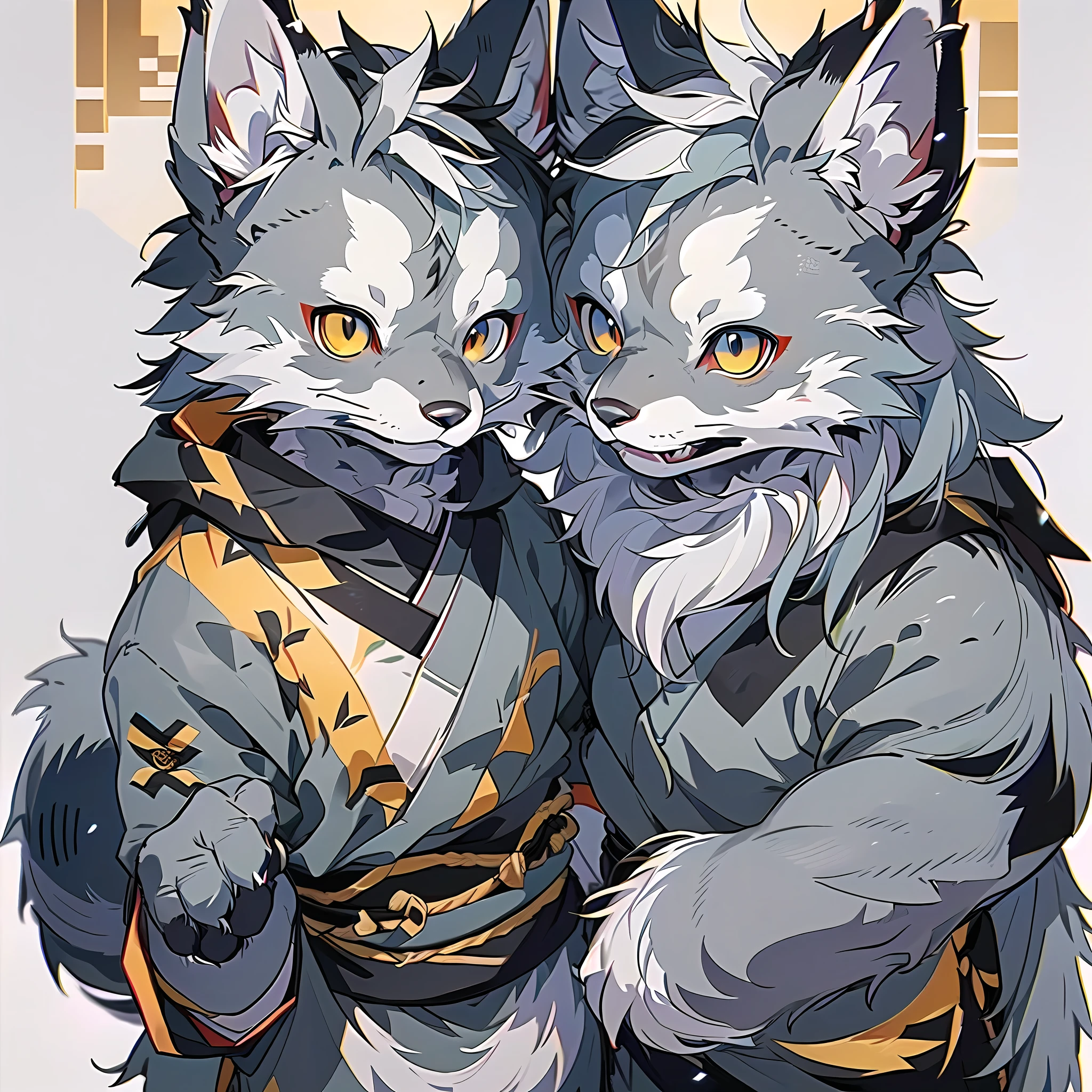 (Best Quality), (Masterpiece), ((Single))), (Ultra Detailed), (Furry), Full Body Furry, Furry, (Male Arctic Fox: 1.5), (Grey Skin: 1.3), (Gray Fur: 1.3), Character Focus, (Golden Eyes), ((Canine Paws)), ((Detailed People)), (Gray Ears), Sharp Focus, (Furry Animal Ears), ((Ninja Clothes)), Japanese Style, ((Japanese Ninja)), ( At night)))