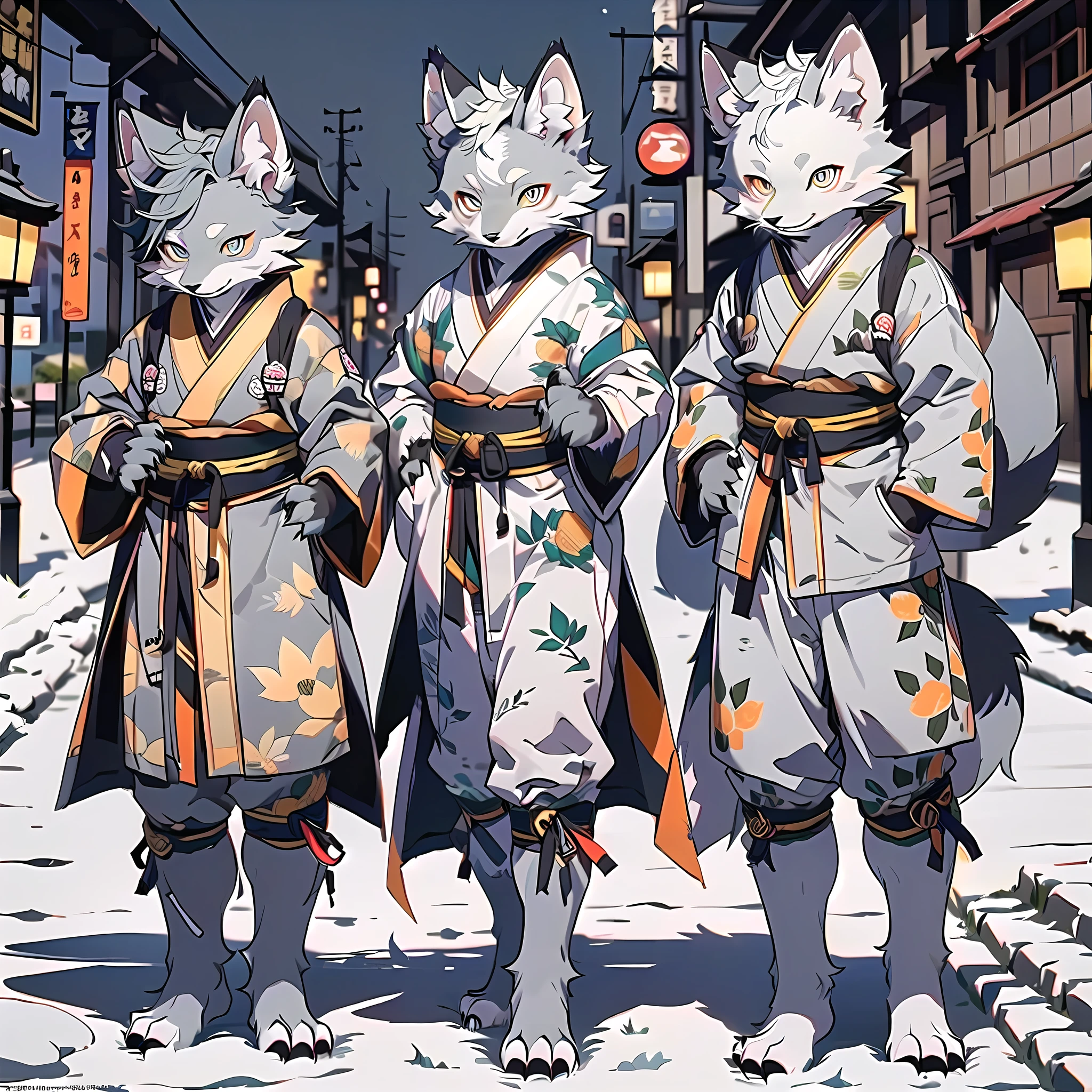 (Best Quality), (Masterpiece), ((Single))), (Ultra Detailed), (Furry), Full Body Furry, Furry, (Male Arctic Fox: 1.5), (Grey Skin: 1.3), (Gray Fur: 1.3), Character Focus, (Golden Eyes), ((Canine Paws)), ((Detailed People)), (Gray Ears), Sharp Focus, (Furry Animal Ears), ((Ninja Clothes)), Japanese Style, ((Japanese Ninja)), ( At night)))