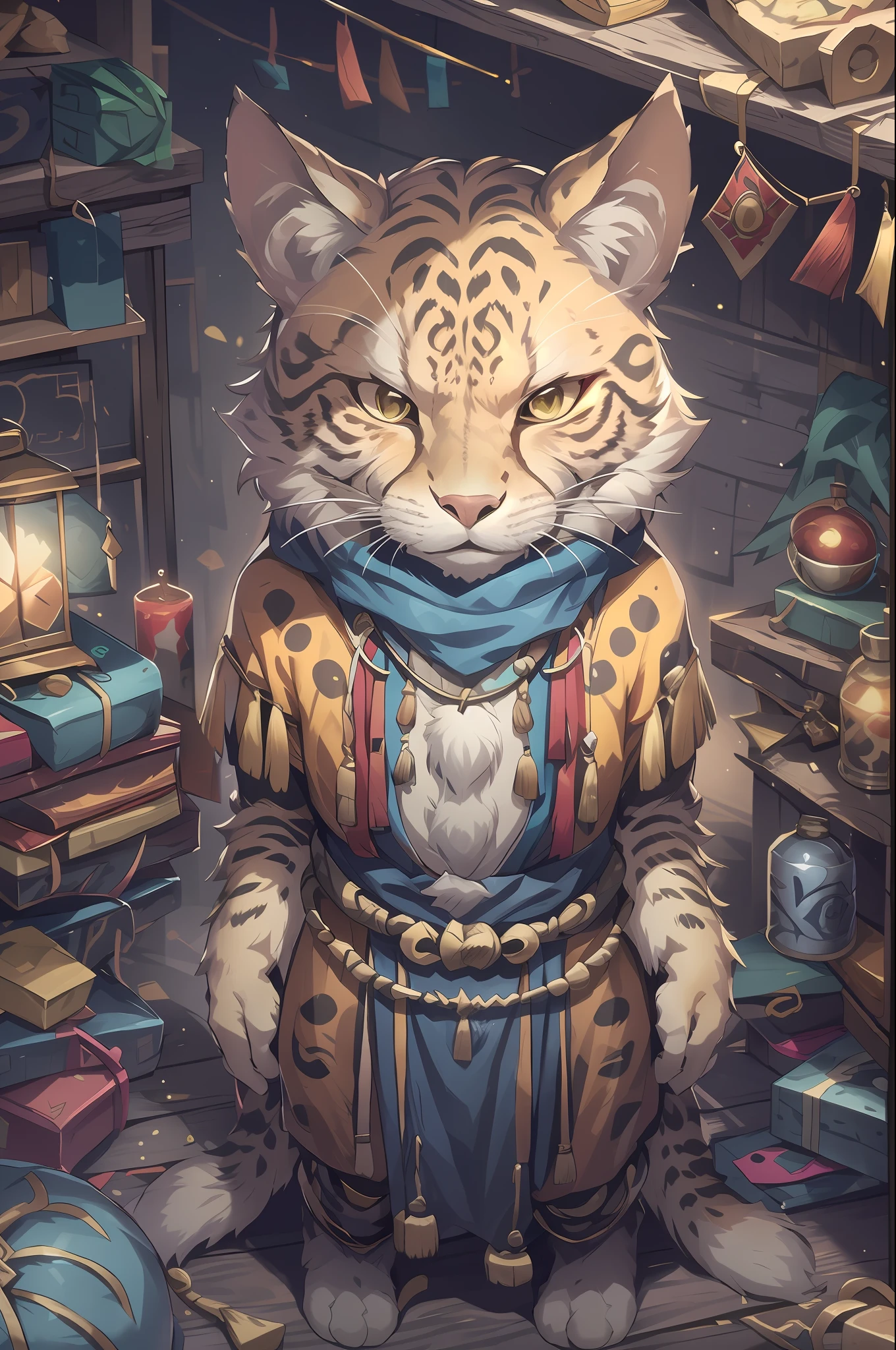 full body, c4ttitude, cheetah, one, shaman, tribal mask