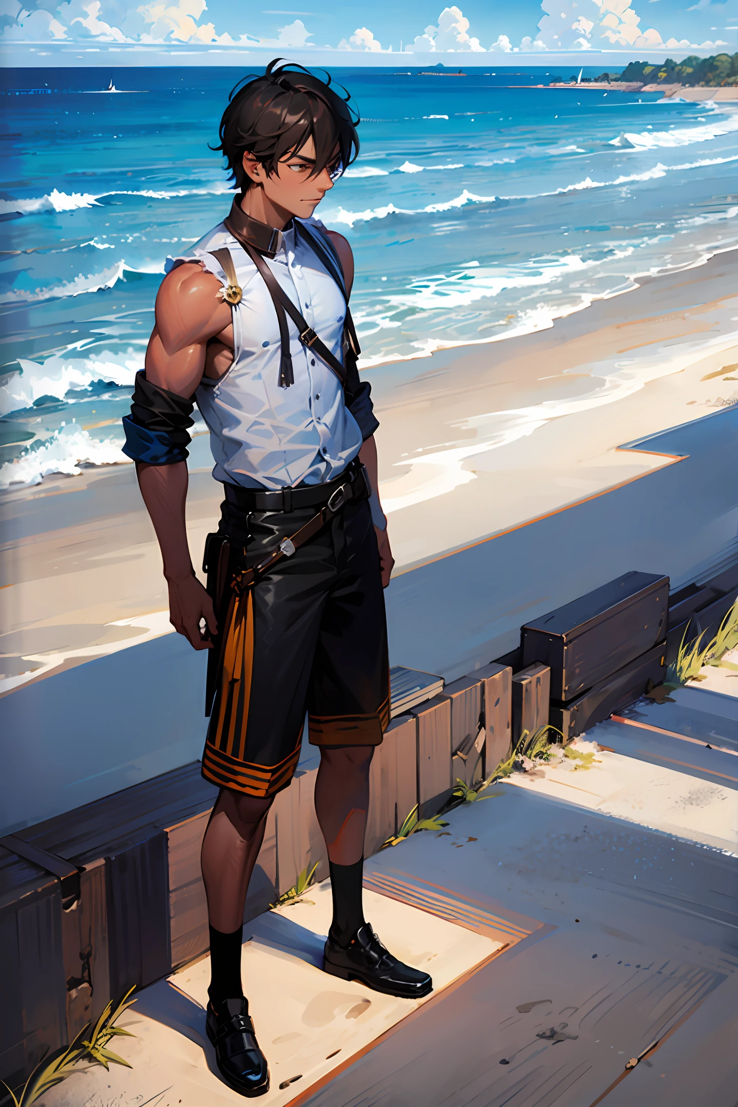 Kratos with the Island Gang shirt