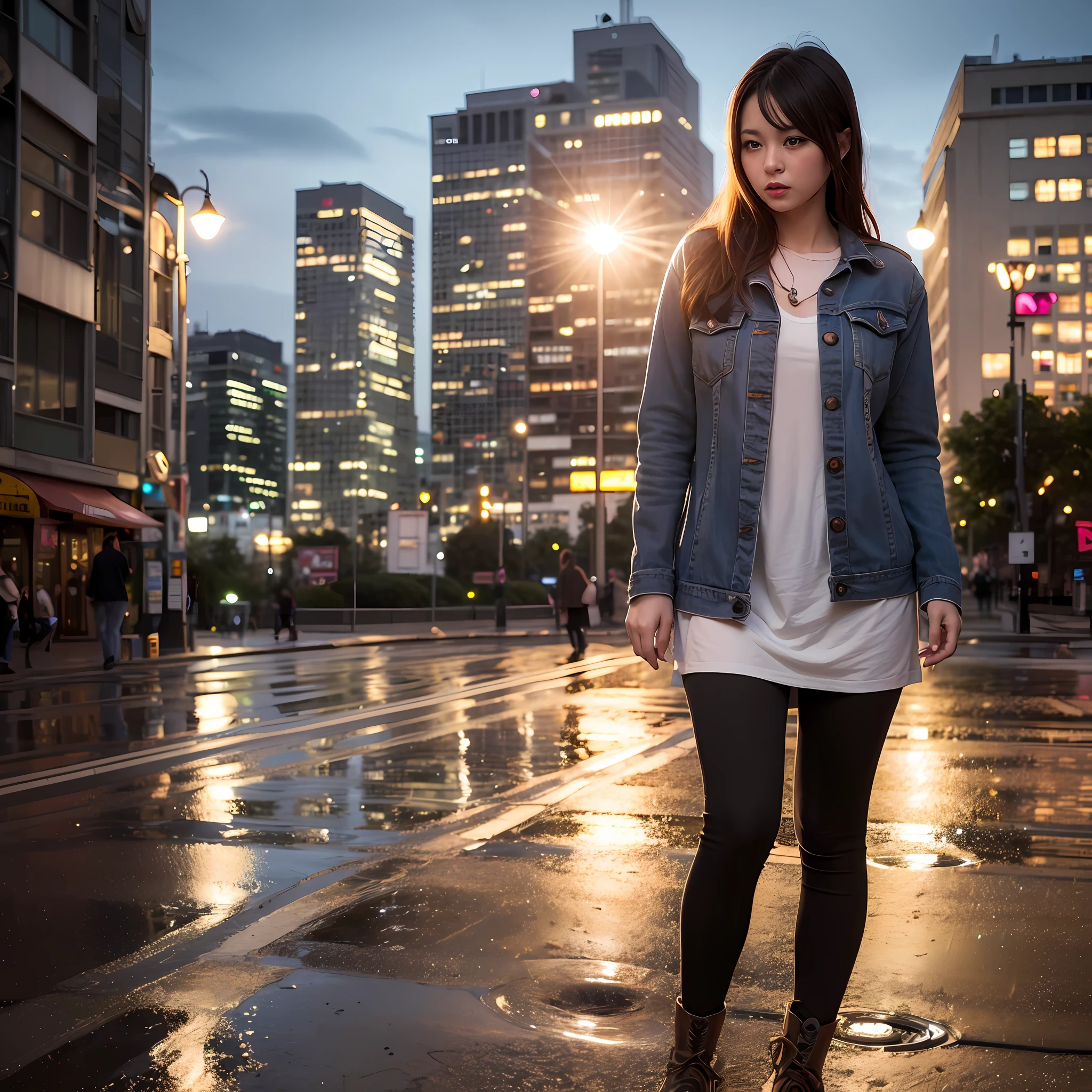 mix4,(8k, RAW photo, best quality, master:1.2), (realistic, photo-realistic:1.37),1girl,cute,cityscape,night,rain,wet,professional lighting,photon mapping,radiosity,physically-based rendering ,