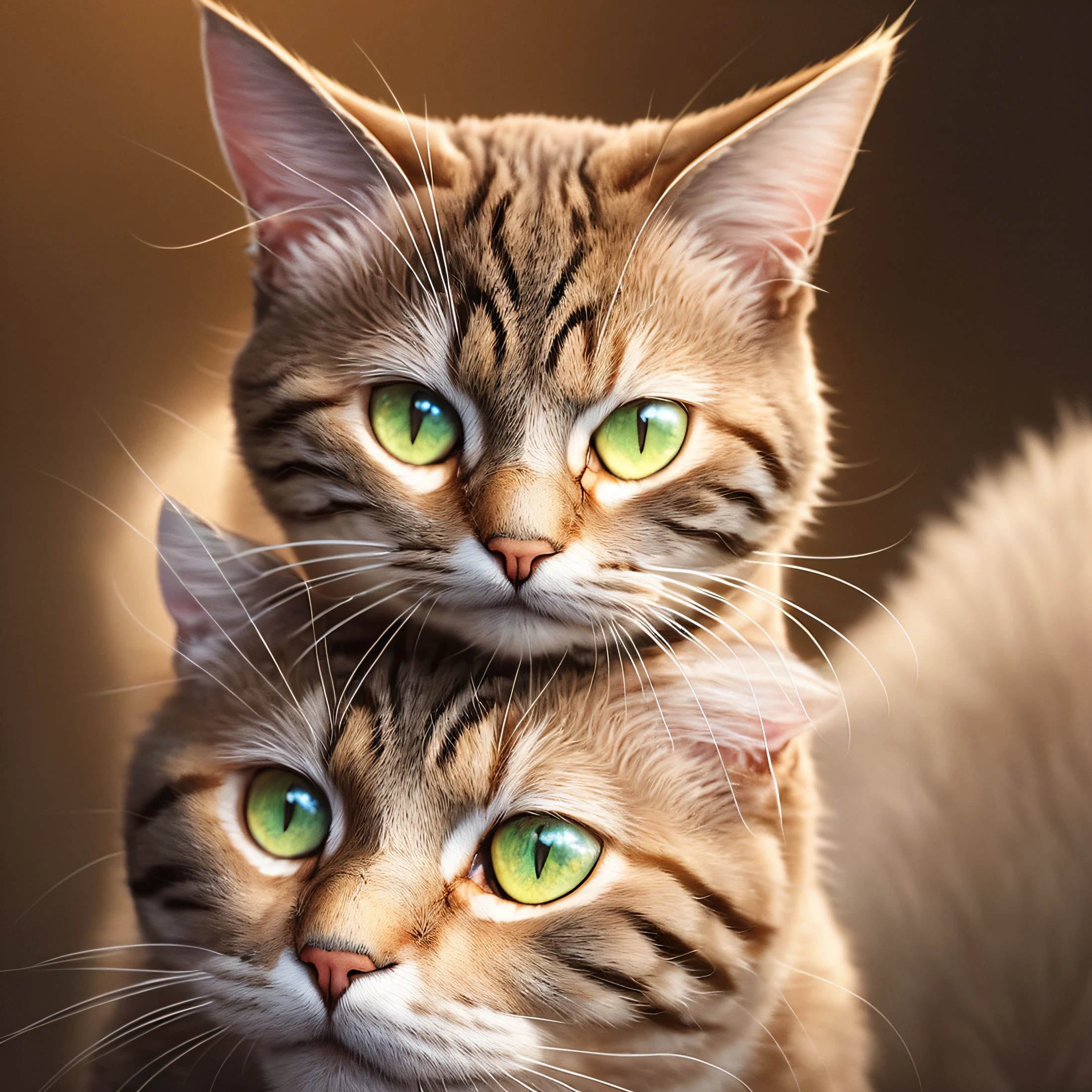 Mystical cat, wearing infinity jewelry, details in jewelry, details in cat fur, cosmic background, flat detail, sharpness, photorealistic --auto --s2